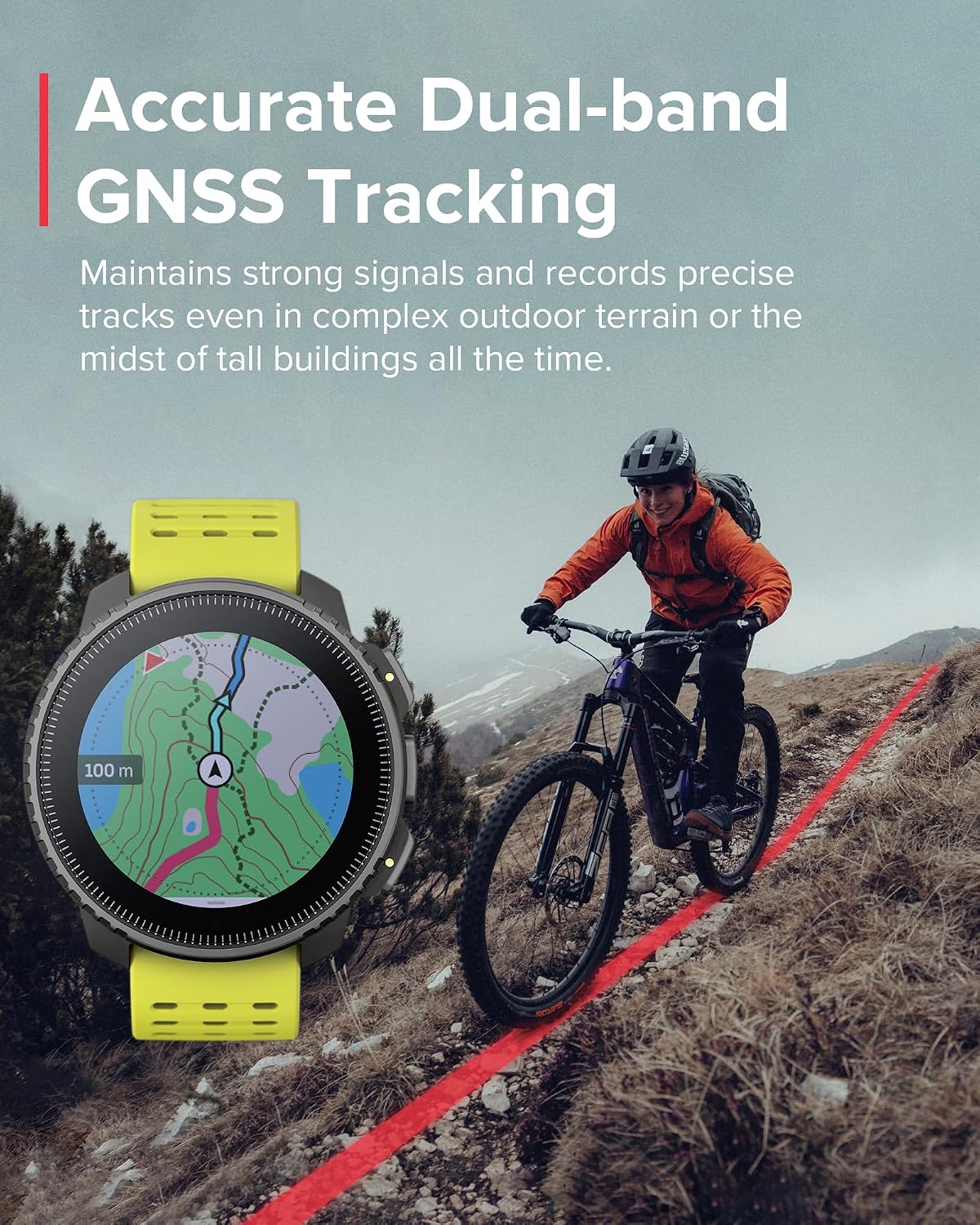 SUUNTO Vertical GPS Adventure Watch, Activity Tracker w/Dual-Band GNSS & Offline Maps, Supports 95+ Sports, Training Metrics & Recovery Insights, Solar Charging Opt. for 1yr Daily Use