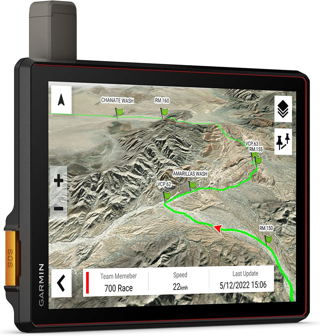Garmin Tread XL - Baja Chase Edition, Rugged, ultrabright 10' Off-Road Chase Navigator, Portable GPS for Baja Support Trucks, Team Tracking with Built-in inReach Satellite Communication