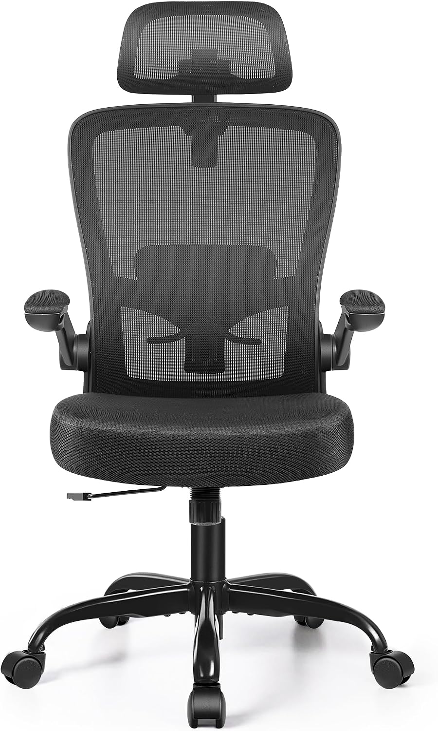 FelixKing Office Chair, Desk Chair with Adjustable Lumbar Support, Ergonomic Computer Chair with High Back and Armrest, Adjustable Height Gaming Chair Home Office Swivel Chair(Black)