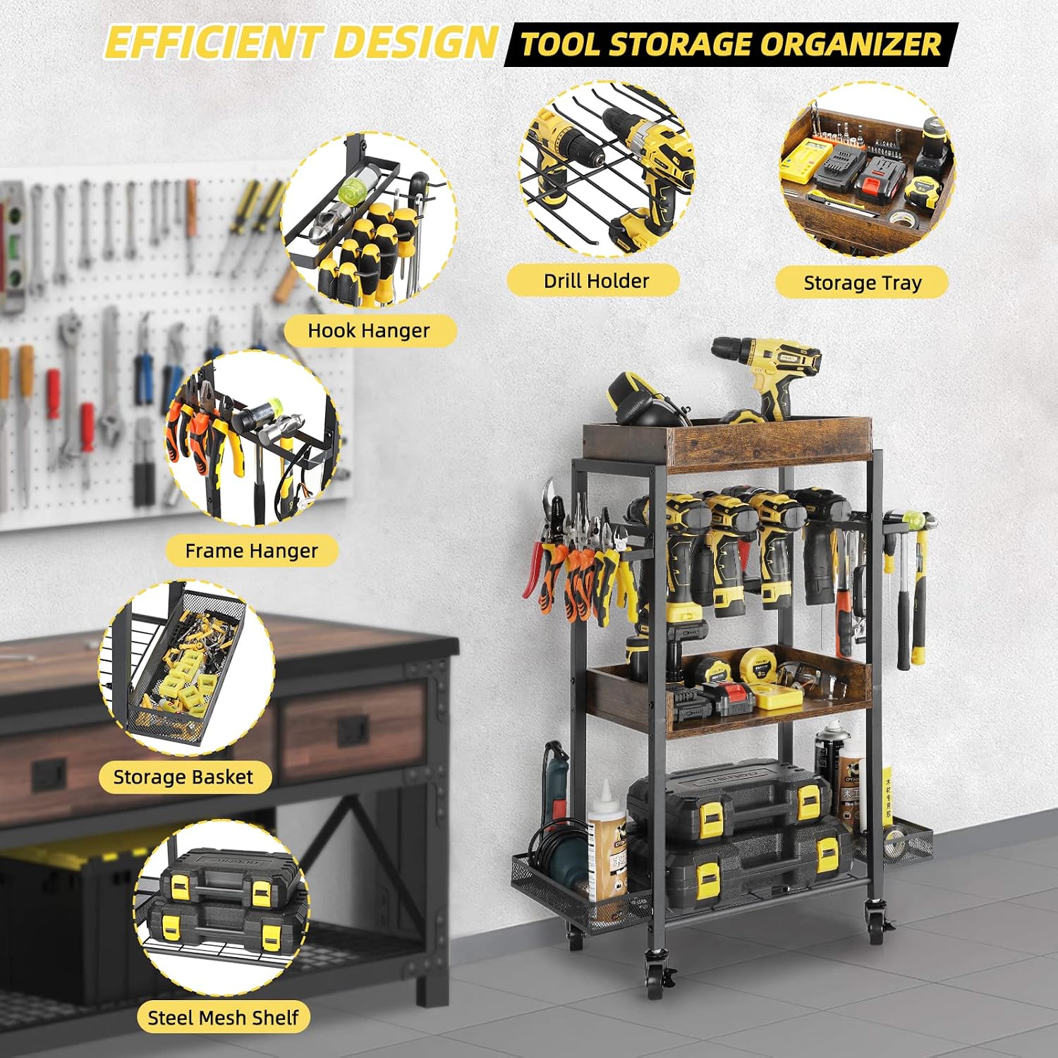 Olakee Vacuum Stand for Dyson and Tool Cart