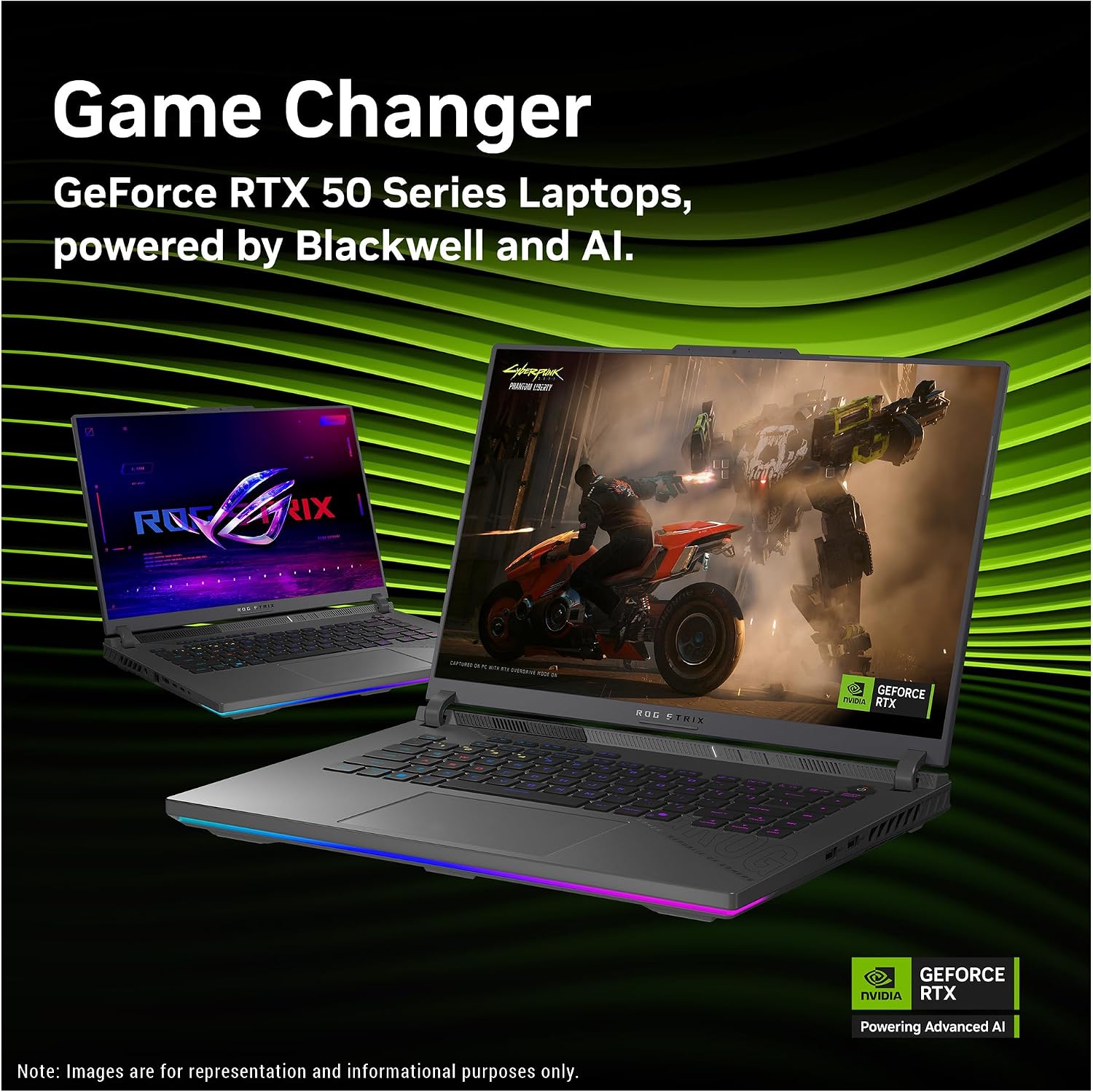 ASUS ROG Strix G16 Gaming Laptop, AMD Ryzen 9-8940HX, 64 GB DDR5 RAM, 4 TB PCIe SSD, 16' WUXGA (1920x1200) 165Hz Display, Nvidia G-Force RTX 5070Ti, 4-Zone RGB Backlit Keyboard, W11 Home, Eclipse Grey