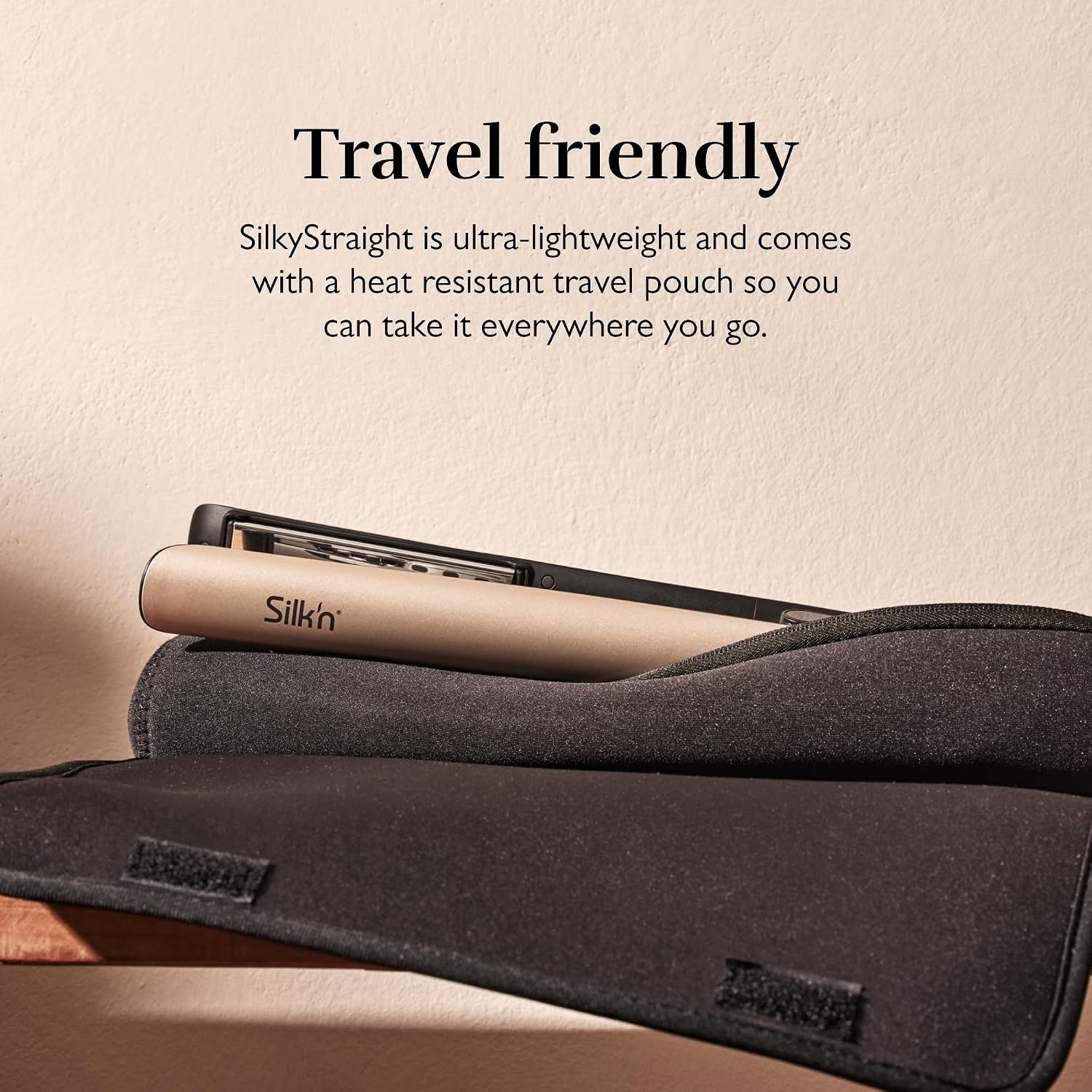 Silk'n SilkyStraight Hair Straightener & Curler 2 in 1, Professional 1' Titanium Flat Iron with Infrared & Ionic Tech, Floating Plates, 12 Settings 240–450°F, 15-Sec Heat-Up, Dual Voltage
