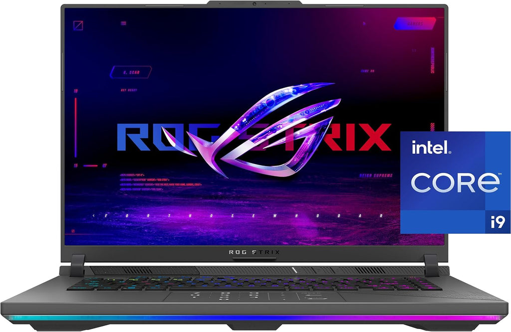 ASUS ROG Strix G16 (2024) Gaming Laptop, 16' 16:10 QHD 240Hz, GeForce RTX 4070, Intel® Core™ i9-14900HX, 32GB DDR5, 1TB PCIe SSD, Wi-Fi 6E, Windows 11 Pro, G614JIR-XS96
