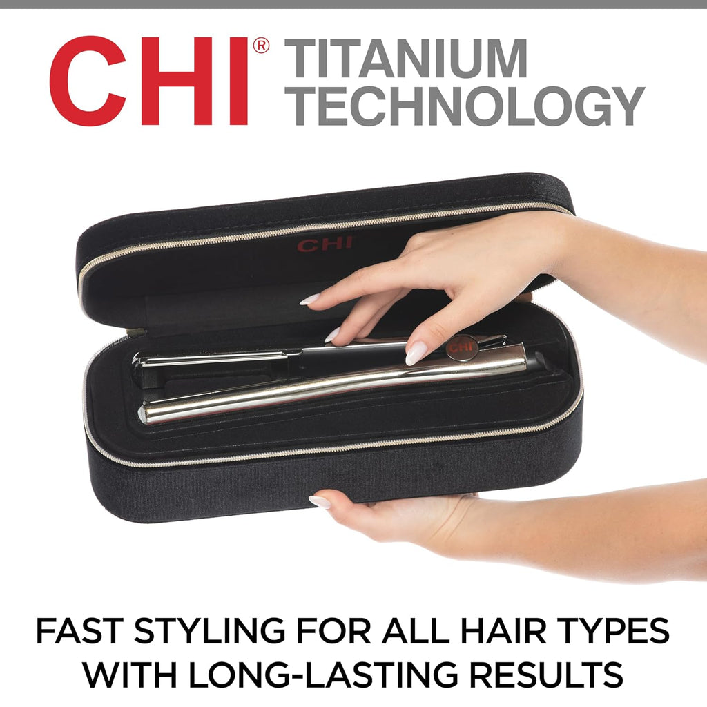 CHI G2 Special Holiday Edition Titanium Hairstyling Flat Iron, Hair Straightener for A Smooth Finish, 60-Second Heat Up, 1' Iron