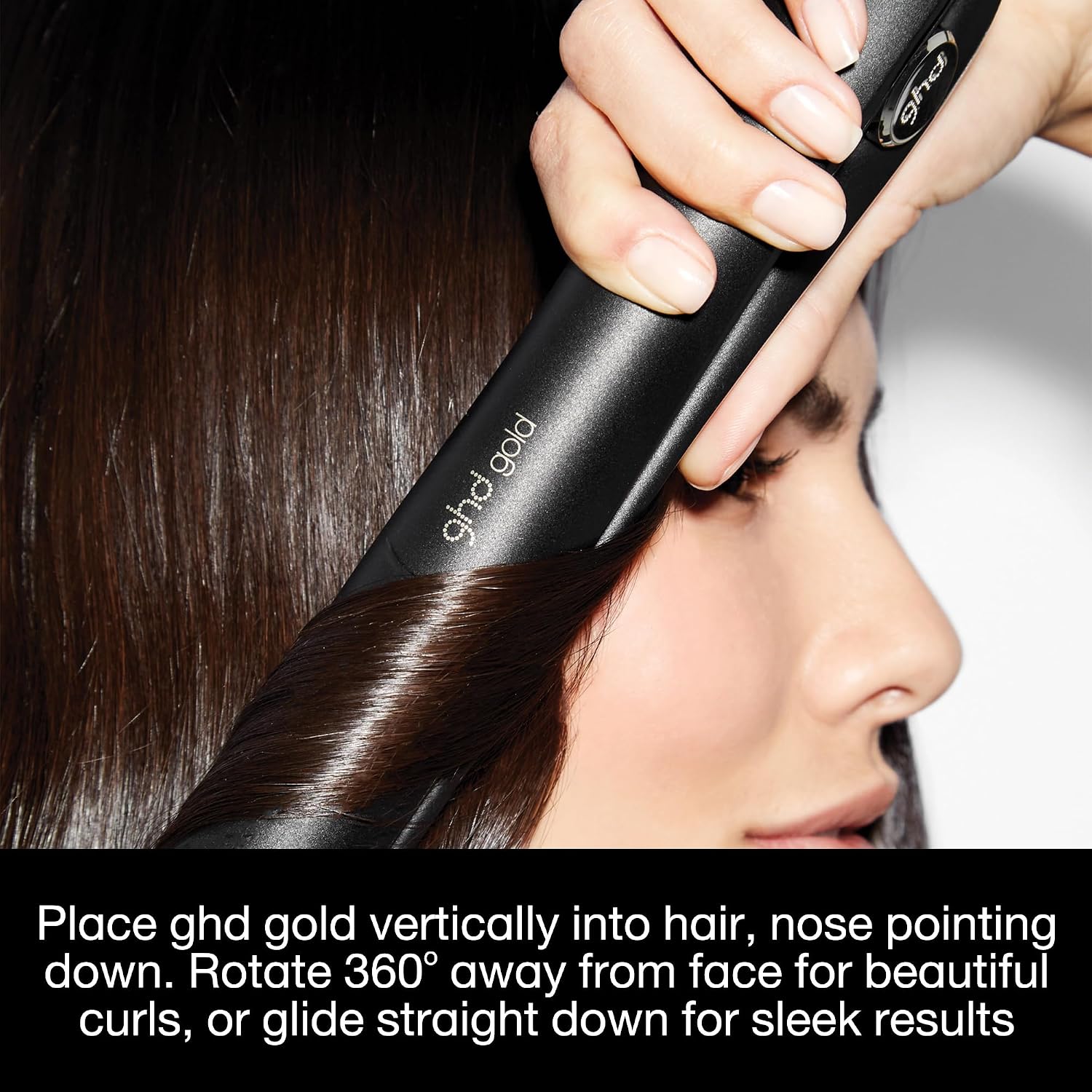 ghd Gold ― 1' Flat Iron Hair Straightener | Professional Ceramic Hair Straightening Styling Tool for Stronger Hair & More Color Protection