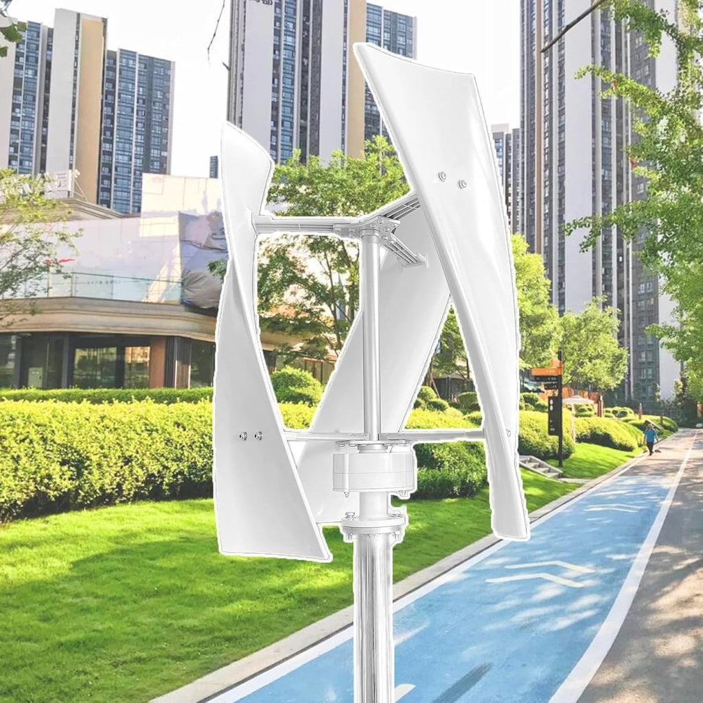 Wind Turbine Generator Kit, 3000W 12V 24V Helix Maglev Vertical Turbine Wind Generator with 3 Blades Controller,for Boats, Houses,24V