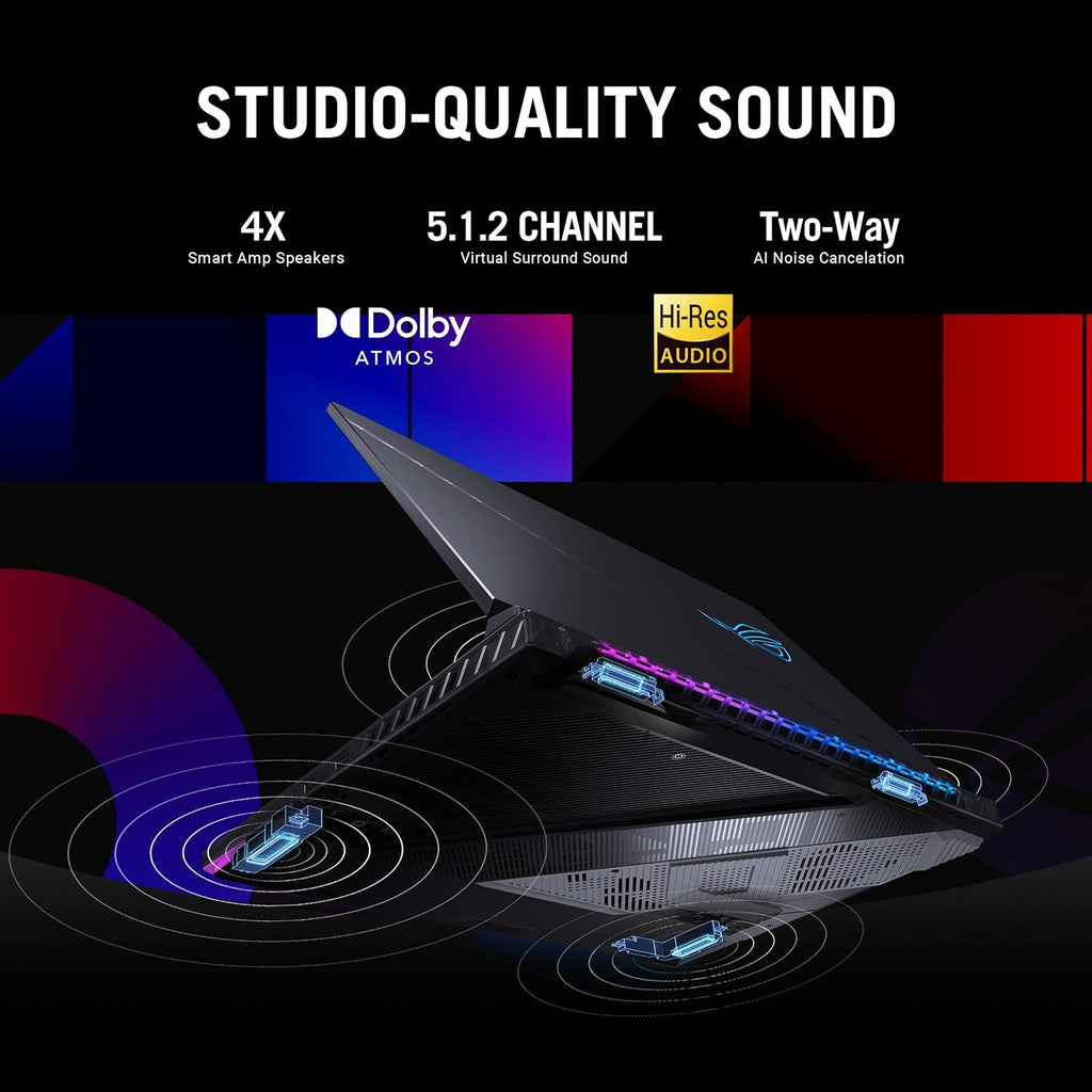 ASUS ROG Strix Scar 16 (2024) Gaming Laptop, 16' Nebula HDR 16:10 QHD 240Hz/3ms, 1100 nits, Mini LED Display, GeForce RTX™ 4090, Intel® Core™ i9-14900HX, 32GB RAM, 2TB SSD, Win 11 Pro, G634JYR-XS97
