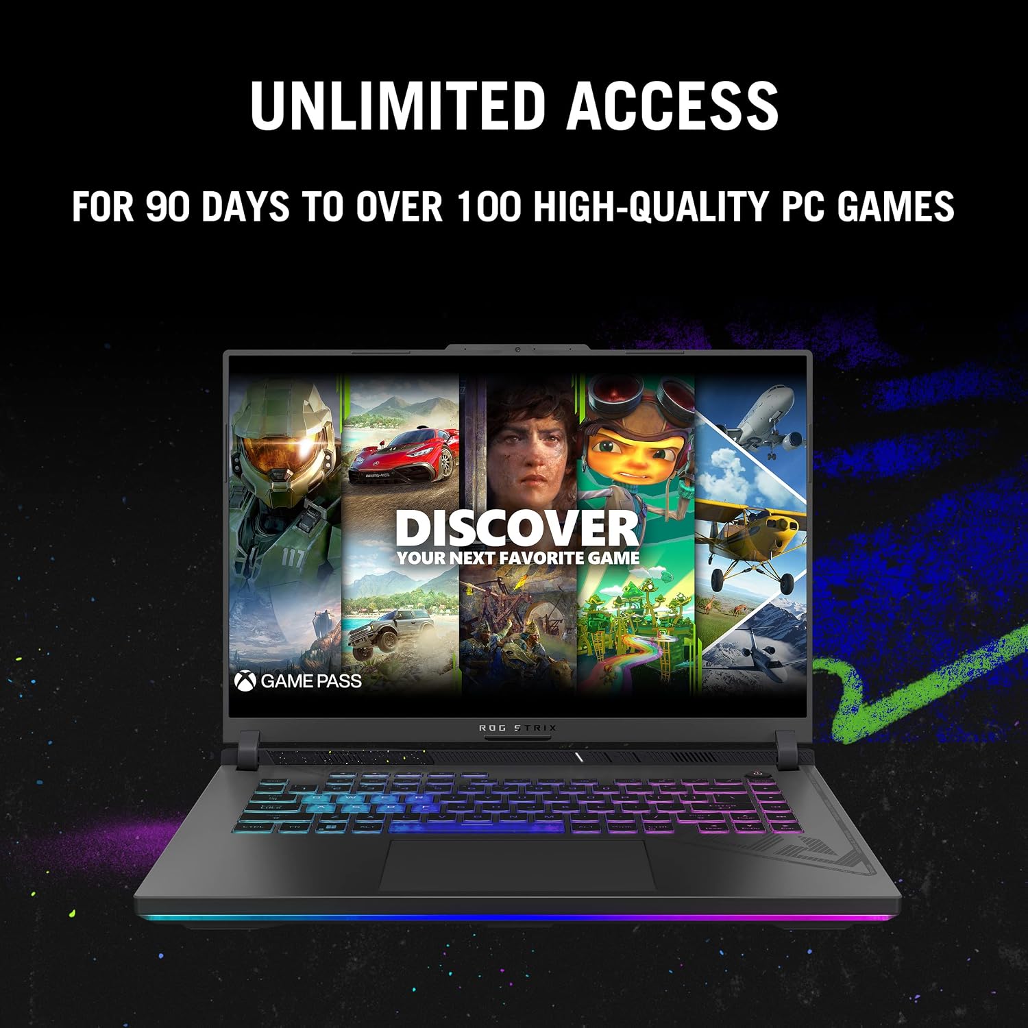 ASUS ROG Strix G16 (2024) Gaming Laptop, 16' 16:10 FHD 165Hz Display, NVIDIA® GeForce RTX™ 4060, Intel Core i7-13650HX, 16GB DDR5, 1TB PCIe Gen4 SSD, Wi-Fi 6E, Windows 11, G614JV-AS74