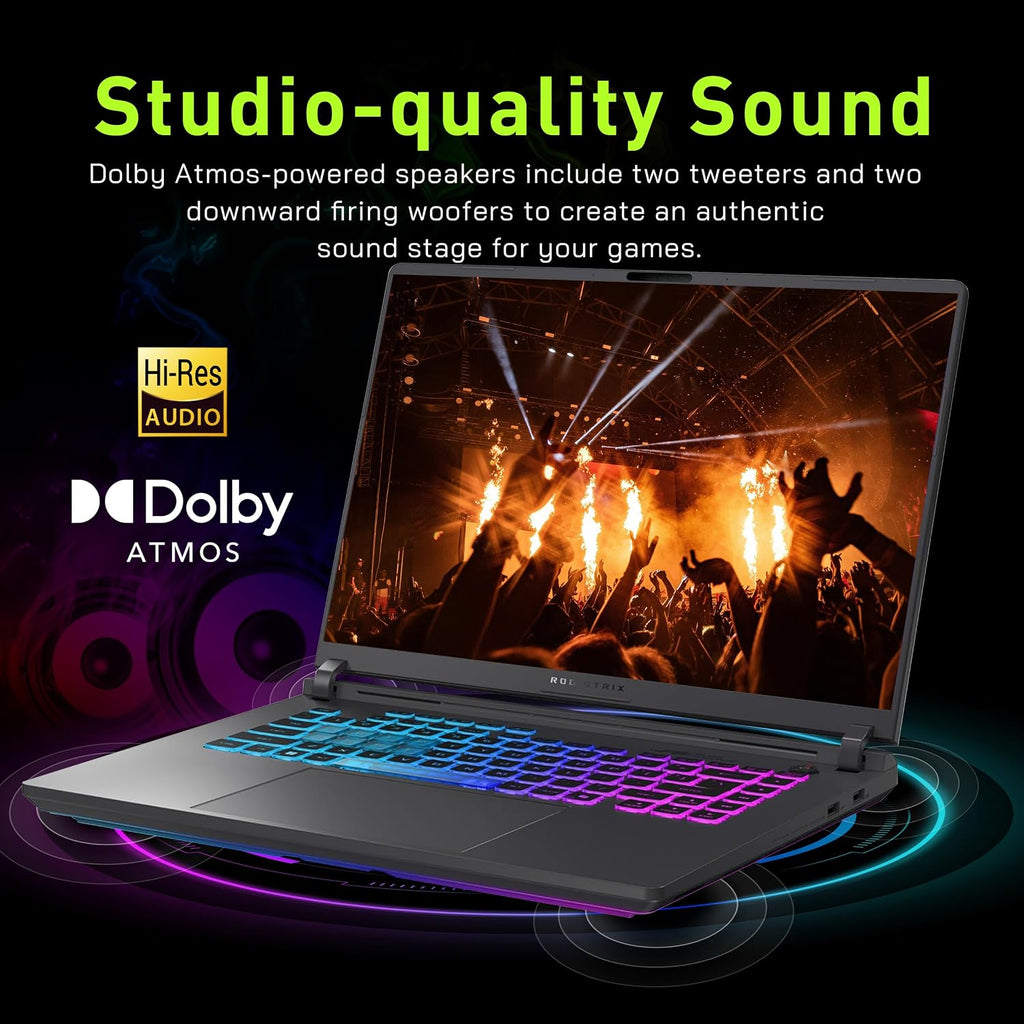 ASUS ROG Strix G16 16' FHD+ 165Hz Gaming Laptop, Intel i7-14650HX (Beats Intel i9-13900), GeForce RTX 5060, 16GB DDR5 RAM, 1TB SSD, Backlit Keyboard, Wi-Fi 7, Gray, Win 11,1TB Docking Station Set