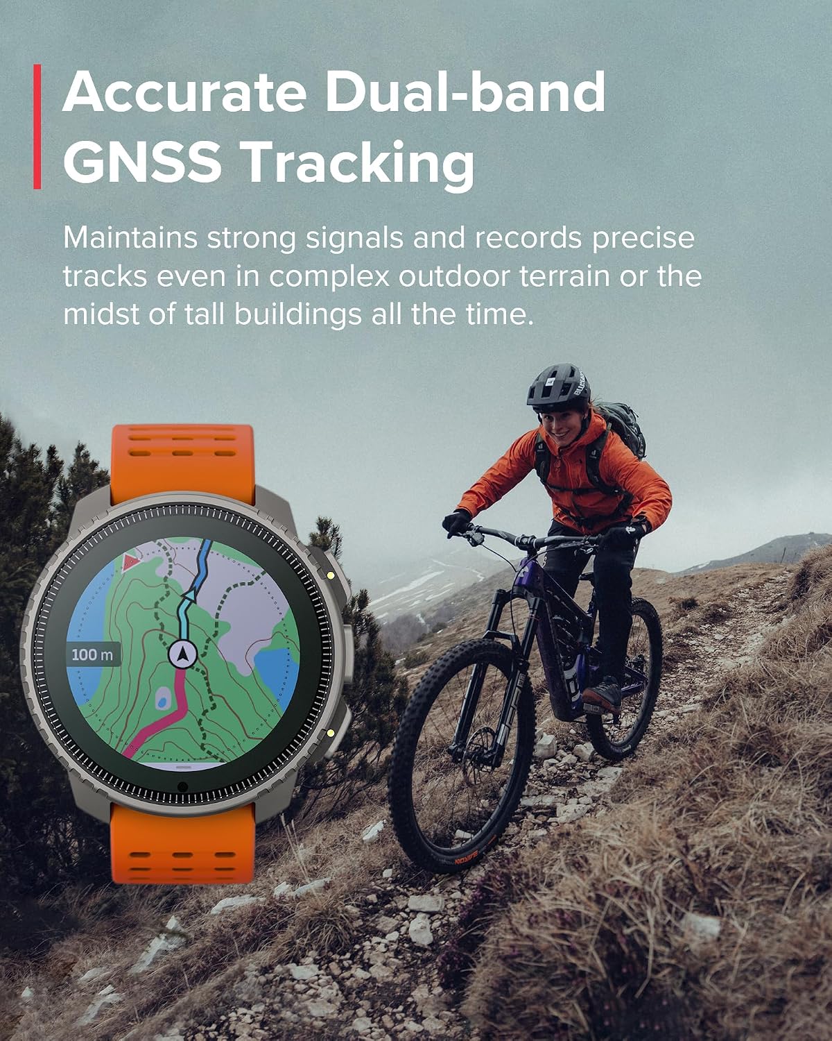 SUUNTO Vertical GPS Adventure Watch, Activity Tracker w/Dual-Band GNSS & Offline Maps, Supports 95+ Sports, Training Metrics & Recovery Insights, Solar Charging Opt. for 1yr Daily Use