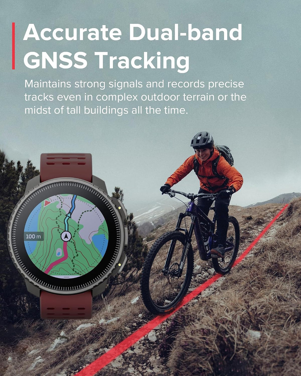 SUUNTO Vertical GPS Adventure Watch, Activity Tracker w/Dual-Band GNSS & Offline Maps, Supports 95+ Sports, Training Metrics & Recovery Insights, Solar Charging Opt. for 1yr Daily Use