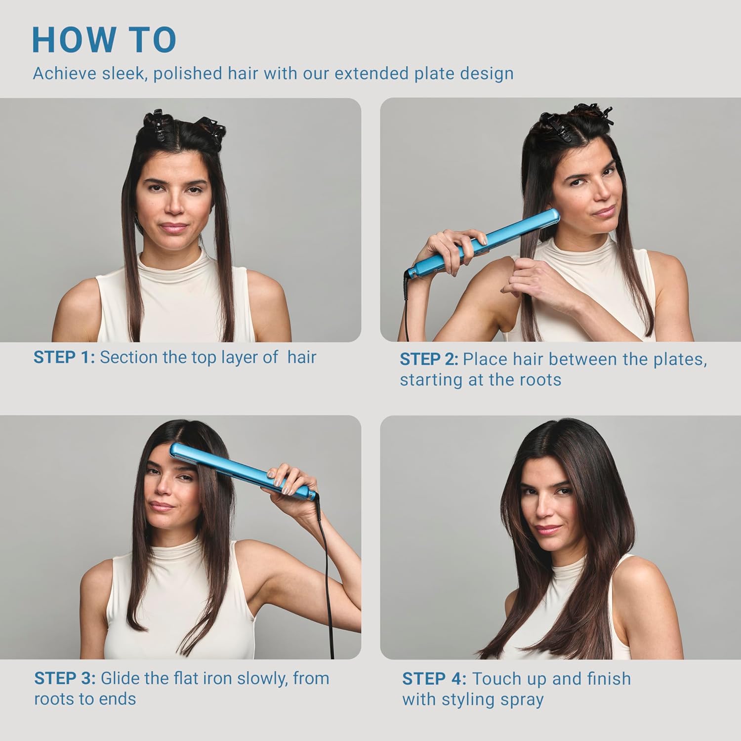 BabylissPRO Nano Titanium Ultra-Thin Hair Straightener, Professional Flat Iron, 5-Inch Extended Plates for Faster Straightening, for All Hair Types