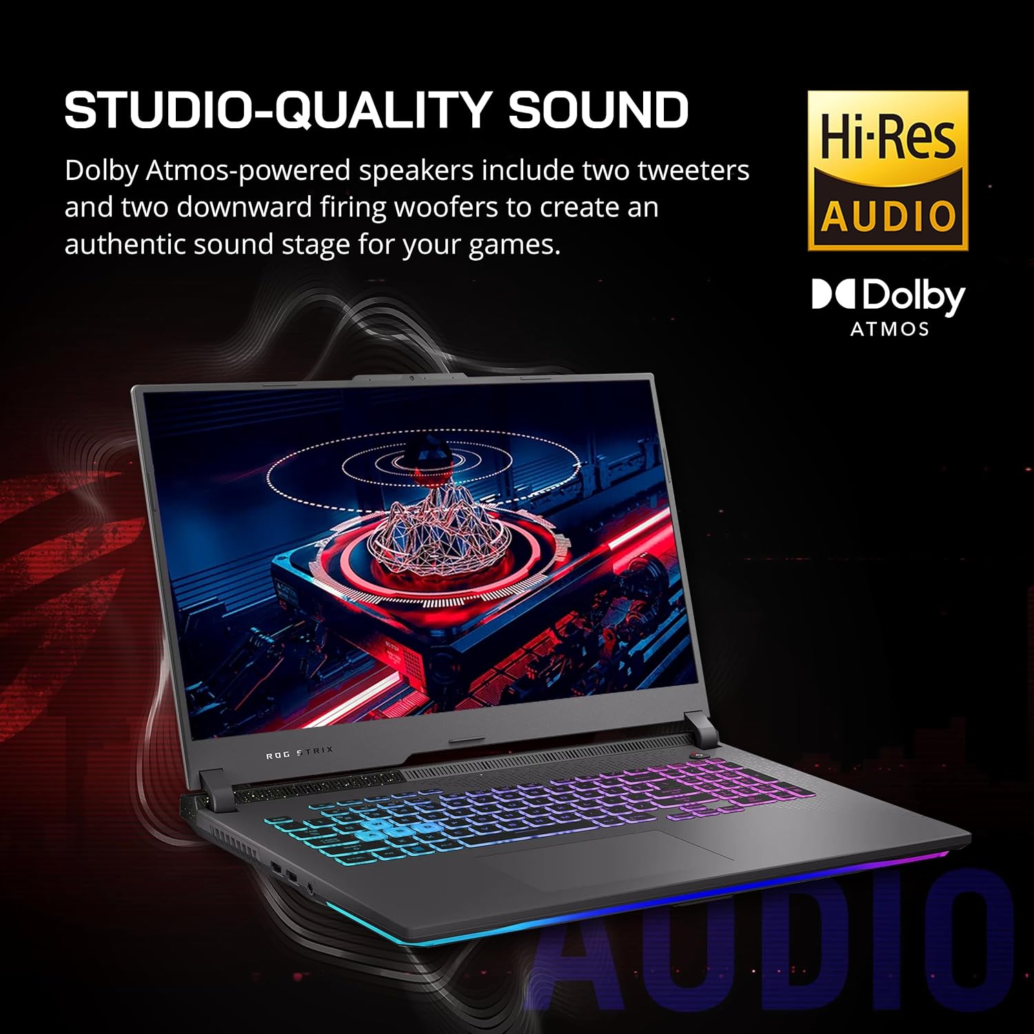 ASUS ROG Strix G17 (2023) Gaming Laptop, 17.3' QHD 240Hz Display, AMD Ryzen 9 7845HX, GeForce RTX 4060, 32GB DDR5 RAM, 1TB PCIe SSD, RGB Backlit Keyboard, Win 11 Pro, Gray, 32GB USB Card (Renewed)