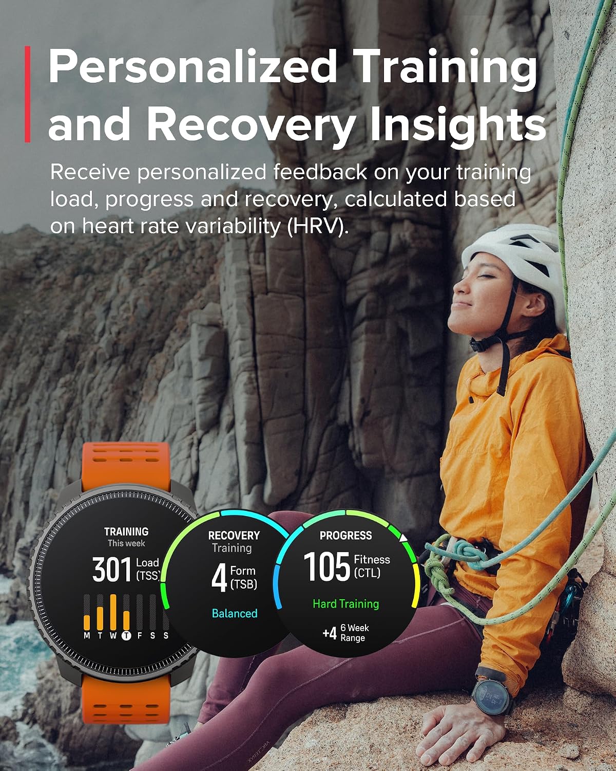 SUUNTO Vertical GPS Adventure Watch, Activity Tracker w/Dual-Band GNSS & Offline Maps, Supports 95+ Sports, Training Metrics & Recovery Insights, Solar Charging Opt. for 1yr Daily Use