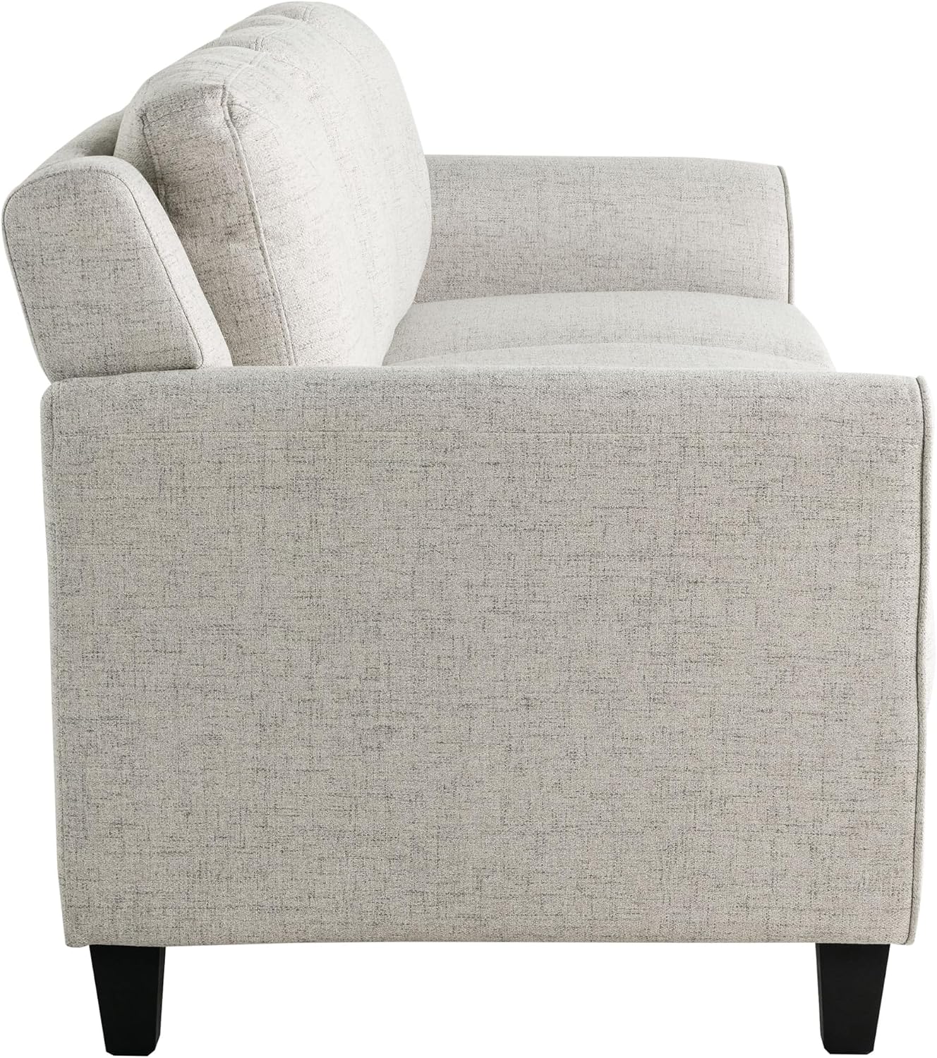 Studio Living Harrington 80.3' Sofa, Transitional Modern, Pocket Coil Comfort, Easy Assembly, Woven Fabric, Beige