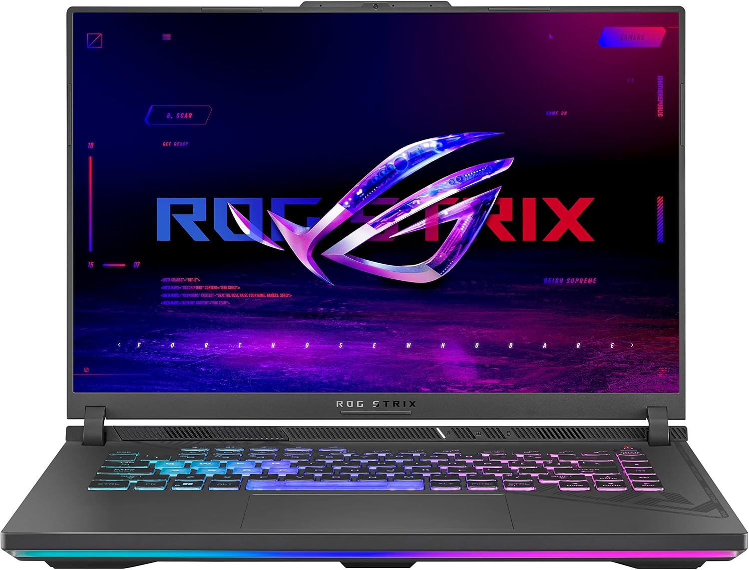 ASUS ROG Strix G16 (2024) Gaming Laptop, 16' 16:10 FHD 165Hz Display, NVIDIA® GeForce RTX™ 4060, Intel Core i7-13650HX, 16GB DDR5, 1TB PCIe Gen4 SSD, Wi-Fi 6E, Windows 11, G614JV-AS74