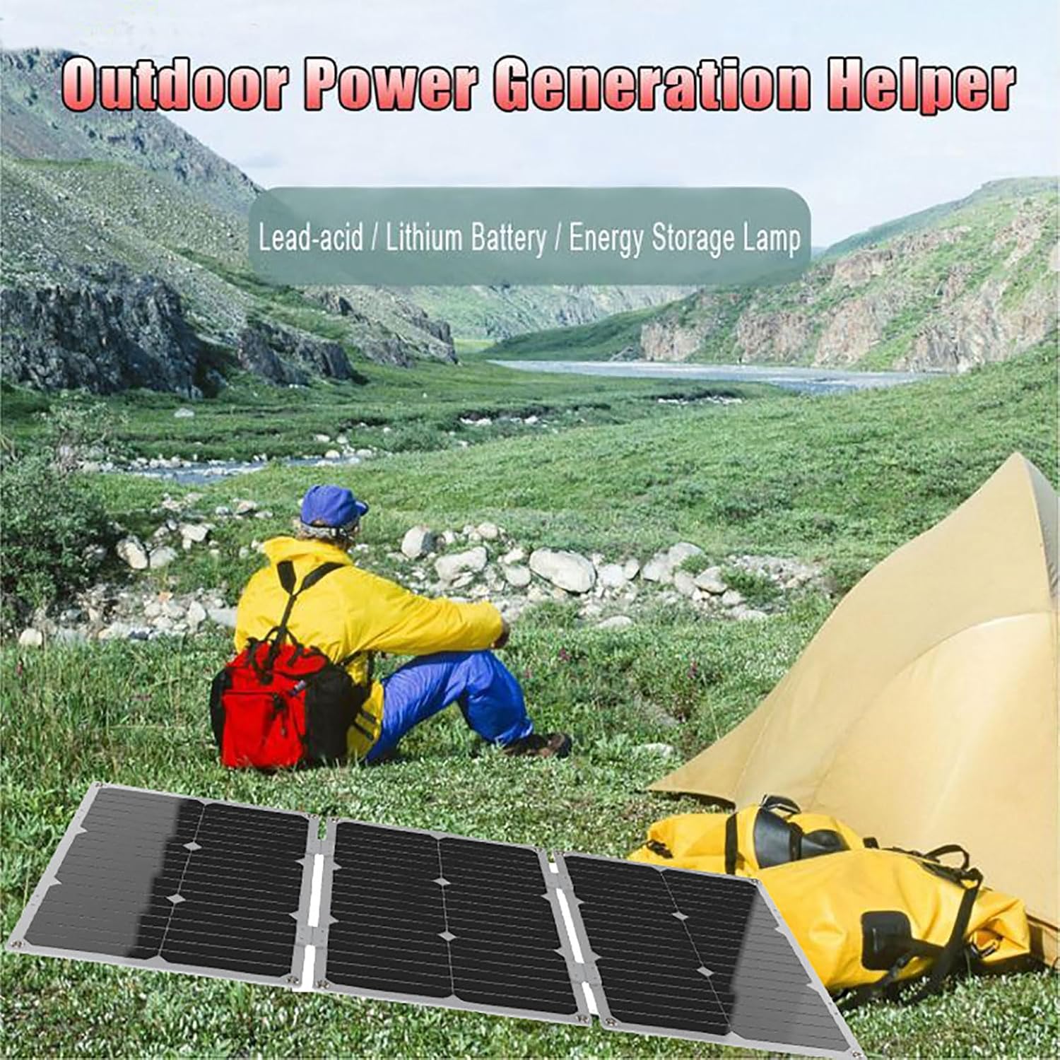 3000W Off-Grid Solar Panel Kit with 60W Monocrystalline Panel & 30A PWM Charge Controller for RV, Outdoor, and Home Use(110V)(110V)