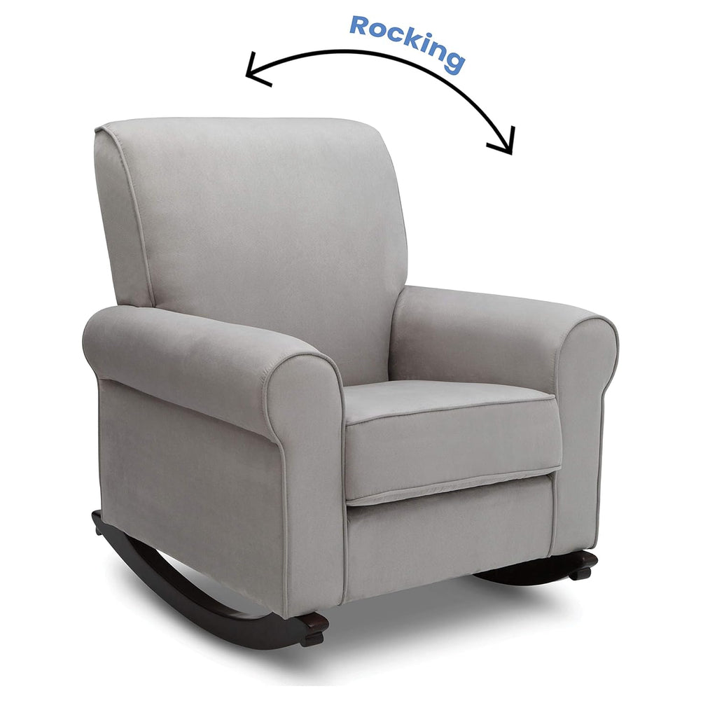 Delta Children Rowen Nursery Rocking Chair, Dove Grey