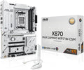 ASUS X870 MAX GAMING WIFI7 W AMD AM5 ATX Motherboard, 8-layer White PCB, 12+2+1 80A DrMOS, DDR5, PCIe 5.0 x16 Q-Release, 3x M.2, Wi-Fi 7 Q-Antenna, USB4® Type-C®, 2.5Gb LAN, BIOS FlashBack™, Aura Sync