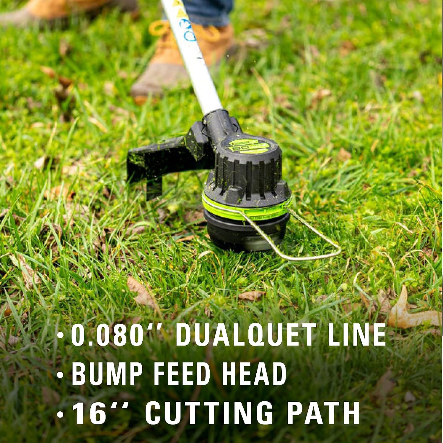 Greenworks 80V Brushless Cordless Yard Tool Combo Kit with 2.0Ah Battery & Rapid Charger – 16' Dual-Line String Trimmer and 500 CFM / 125 MPH Leaf Blower, Variable Speed, 4-Year Warranty