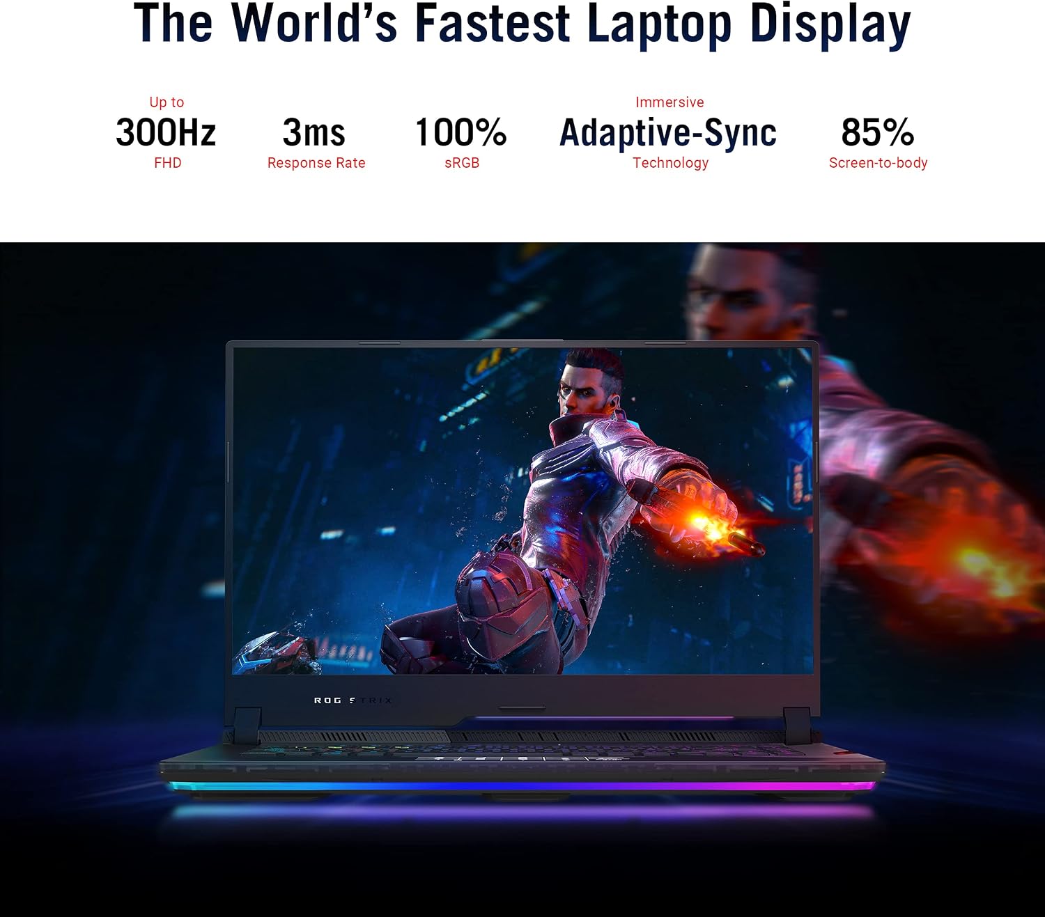 ASUS ROG Strix Scar 15 (2021) Gaming Laptop, 15.6 inch 300Hz IPS Type FHD, NVIDIA GeForce RTX 3080, AMD Ryzen 9 5900HX, 16GB DDR4, 1TB SSD, Opti-Mechanical Per-Key RGB Keyboard, Windows10, G533QS-DS96