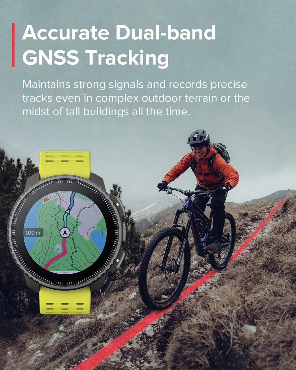 SUUNTO Vertical GPS Adventure Watch, Activity Tracker w/Dual-Band GNSS & Offline Maps, Supports 95+ Sports, Training Metrics & Recovery Insights, Solar Charging Opt. for 1yr Daily Use