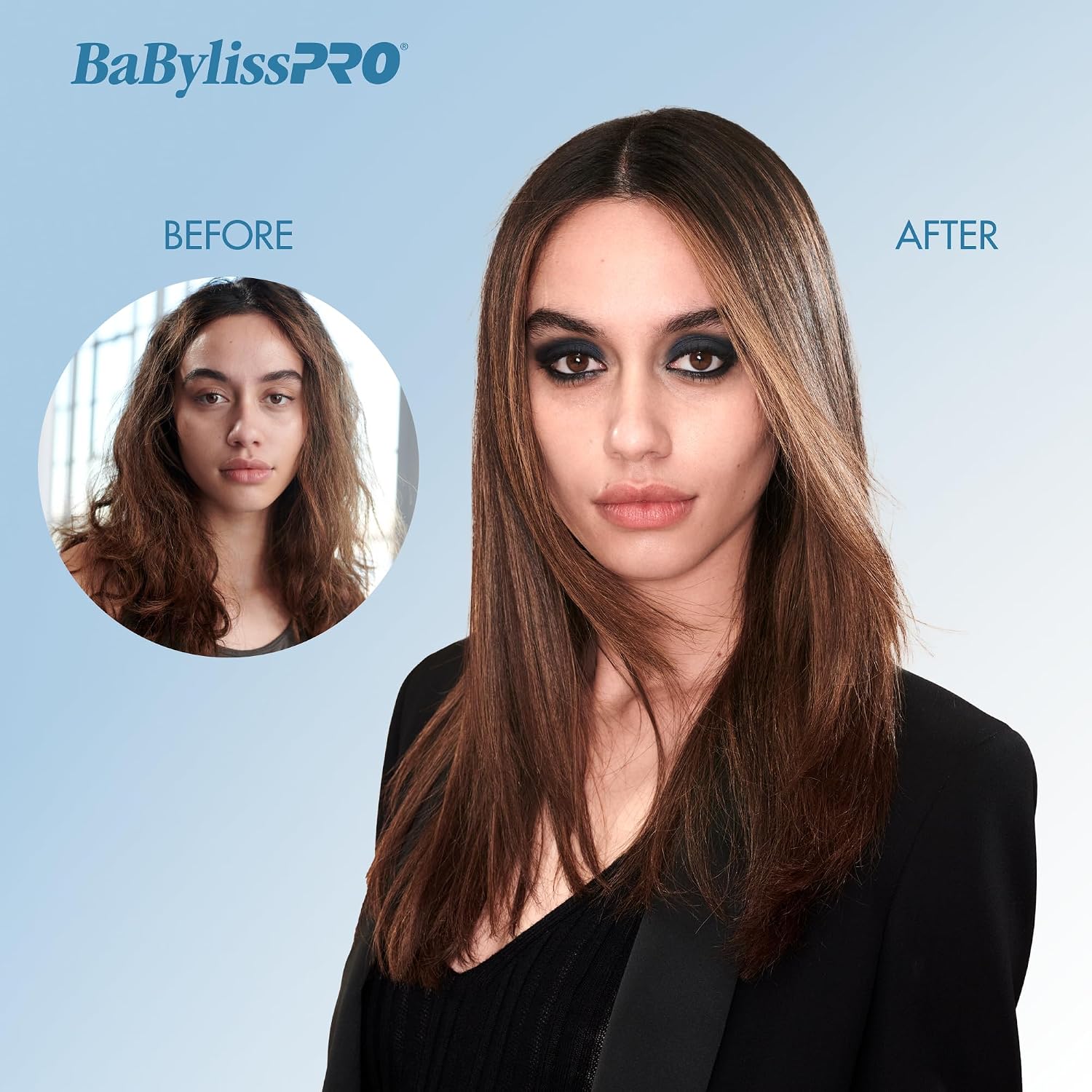 BaBylissPRO Nano Titanium Flat Iron Hair Straightener, 1' Curved Styler for Professional Salon Results and All Hair Types