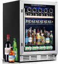 Kalamera Mini Fridge Beverage and Wine Cooler Built-in or Freestanding - 118 Cans & 16 Bottles Capacity Wine Refrigerator Cooler