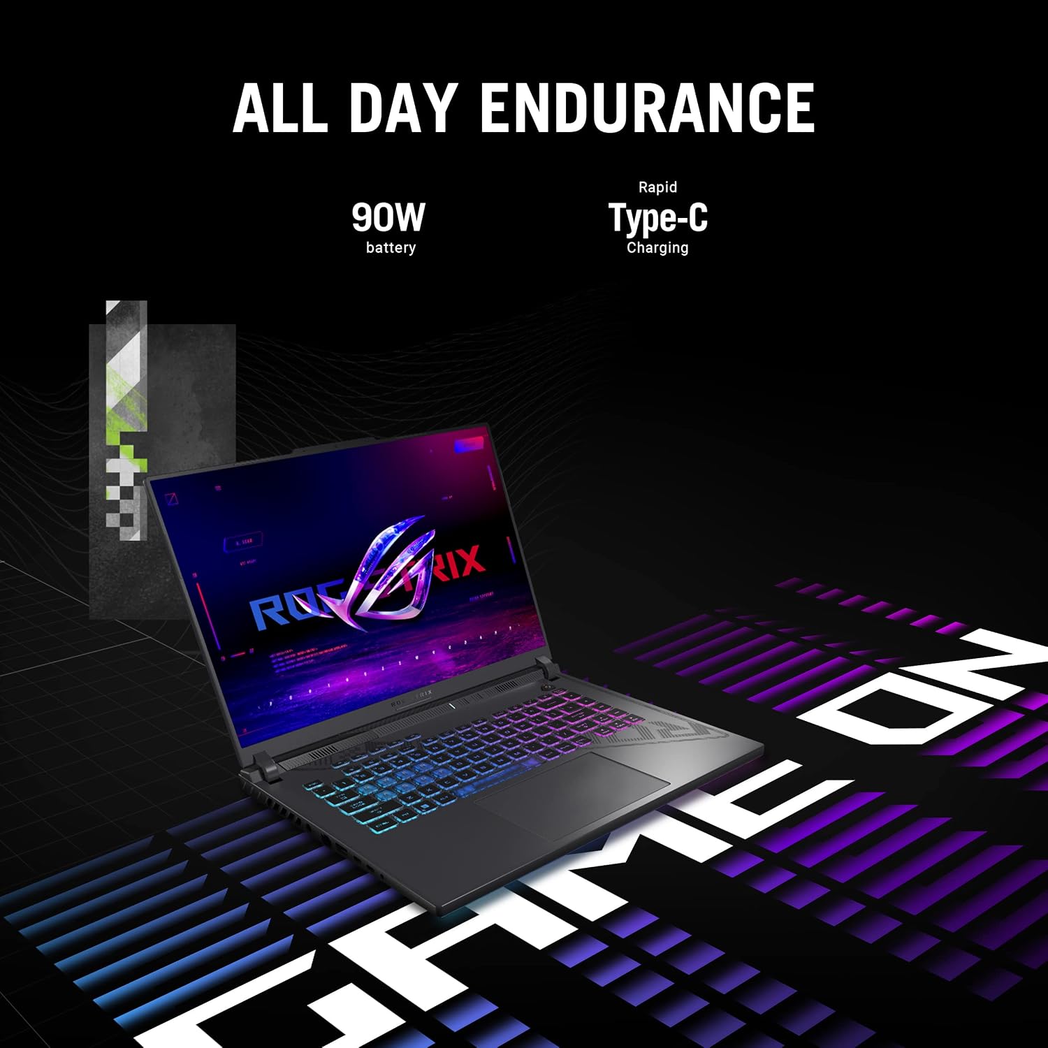 ASUS ROG Strix G16 (2024) Gaming Laptop, 16' 16:10 FHD 165Hz Display, NVIDIA® GeForce RTX™ 4060, Intel Core i7-13650HX, 16GB DDR5, 1TB PCIe Gen4 SSD, Wi-Fi 6E, Windows 11, G614JV-AS74