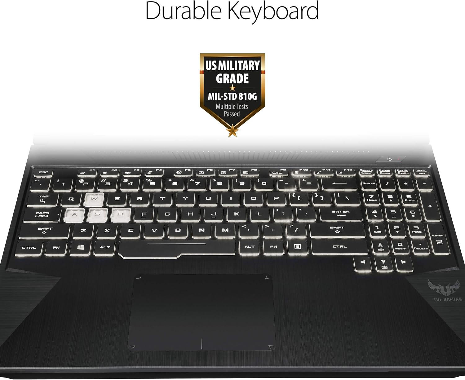 ASUS TUF Gaming Laptop, 15.6' 144Hz Full HD IPS-Type, AMD Ryzen 7 3750H, GeForce GTX 1650, 8GB DDR4, 512GB PCIe SSD, Gigabit Wi-Fi 5, Windows 10 Home, FX505DT-ES73