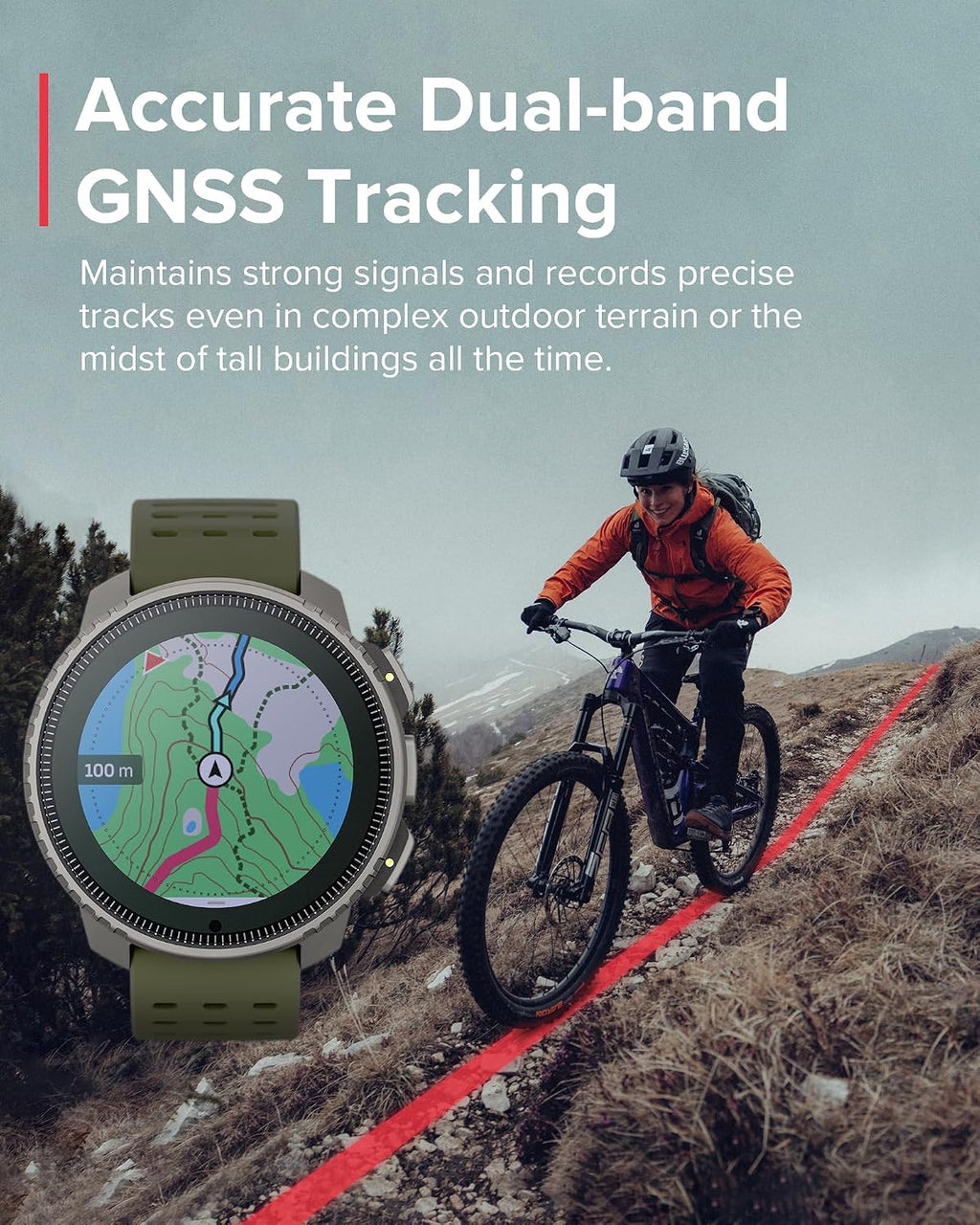 SUUNTO Vertical GPS Adventure Watch, Activity Tracker w/Dual-Band GNSS & Offline Maps, Supports 95+ Sports, Training Metrics & Recovery Insights, Solar Charging Opt. for 1yr Daily Use