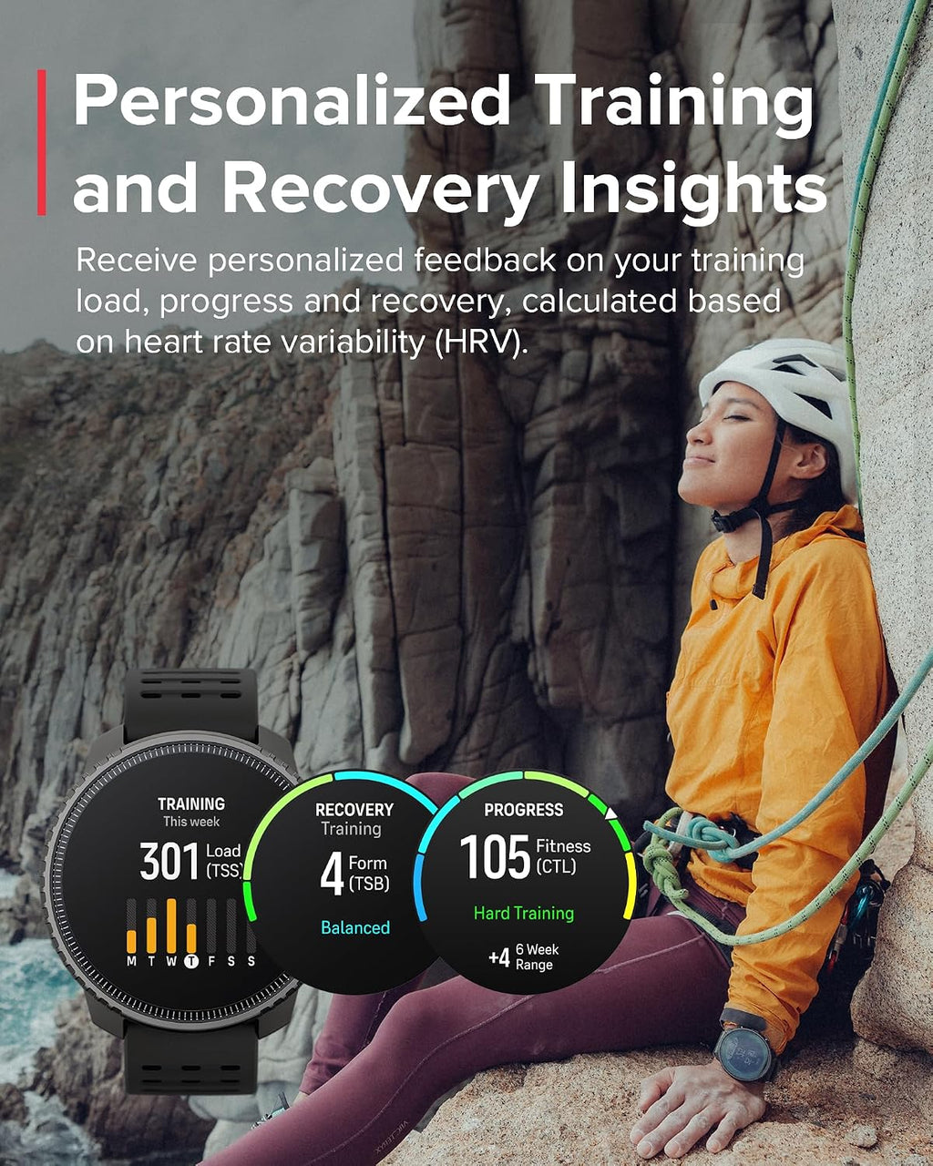 SUUNTO Vertical GPS Adventure Watch, Activity Tracker w/Dual-Band GNSS & Offline Maps, Supports 95+ Sports, Training Metrics & Recovery Insights, Solar Charging Opt. for 1yr Daily Use