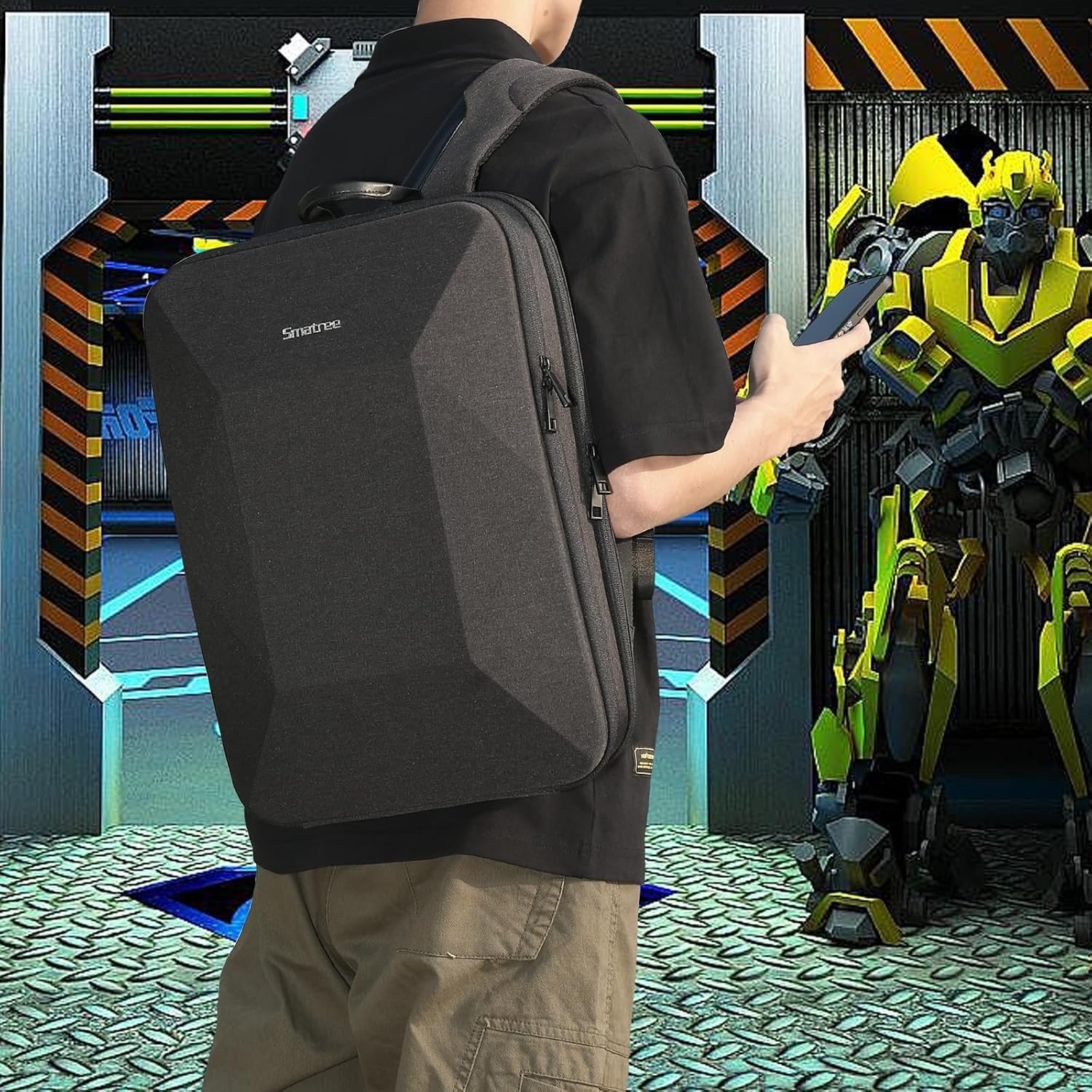Smatree Hard Double Laptop Backpack for 16 inch ASUS ROG Strix SCAR 16 2025/2024/2023, ROG Strix G16 2025/2024/2023, ROG Zephyrus G16 2025/2024, Razer Blade 16, Alienware M16, DELL G16,HP Victus/OMEN