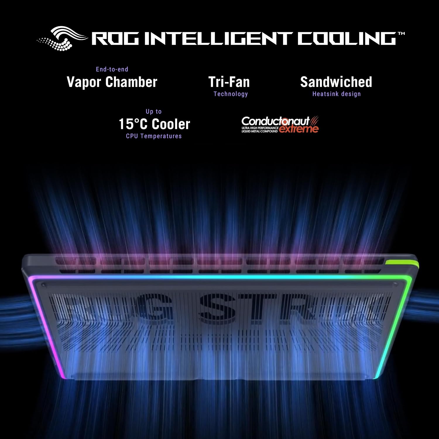 ASUS ROG Strix G16 (2025) Gaming Laptop, 16' ROG Nebula 16:10 2.5K 240Hz/3ms, NVIDIA® GeForce RTX™ 5070Ti, Intel® Core™ U9 HX, 32GB, 1TB, G615LR-DS96-CA