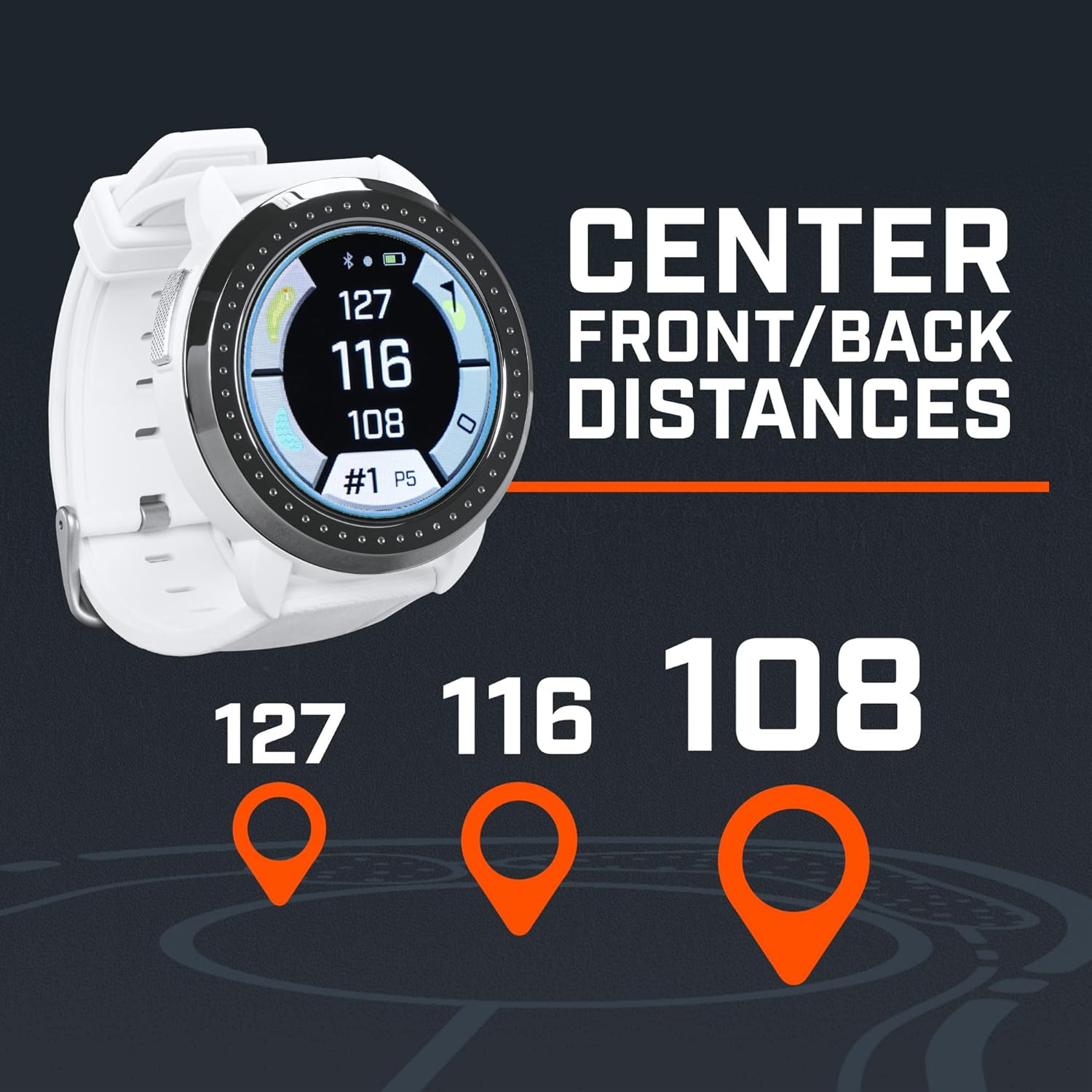 Bushnell Golf iON Elite GPS Watch – Color Touchscreen, Slope‑Adjusted Yardages, 38,000+ Courses, Shot Tracker, USB‑C, Magnetic Charger