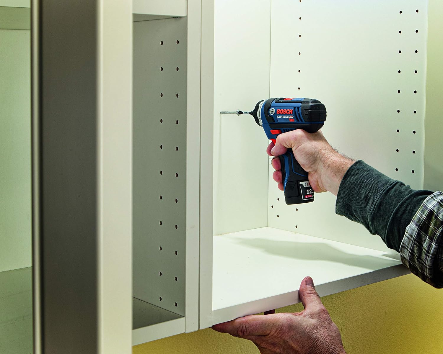 BOSCH 12V Max Cordless 2-Tool Combo Kit with Two-Speed Pocket Driver, Impact Driver and (2) 2 Ah Batteries (CLPK27-120)