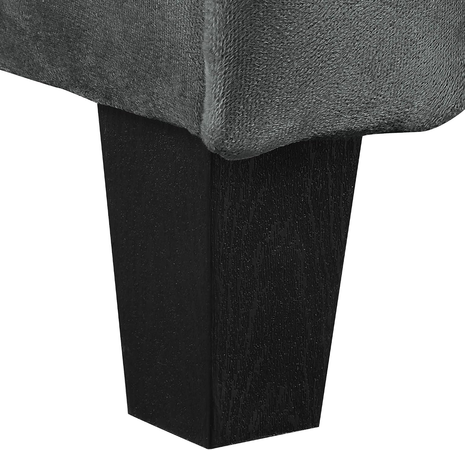 Studio Living Harrington 80.3' Sofa, Transitional Modern, Pocket Coil Comfort, Easy Assembly, Microfiber Fabric, Dark Grey