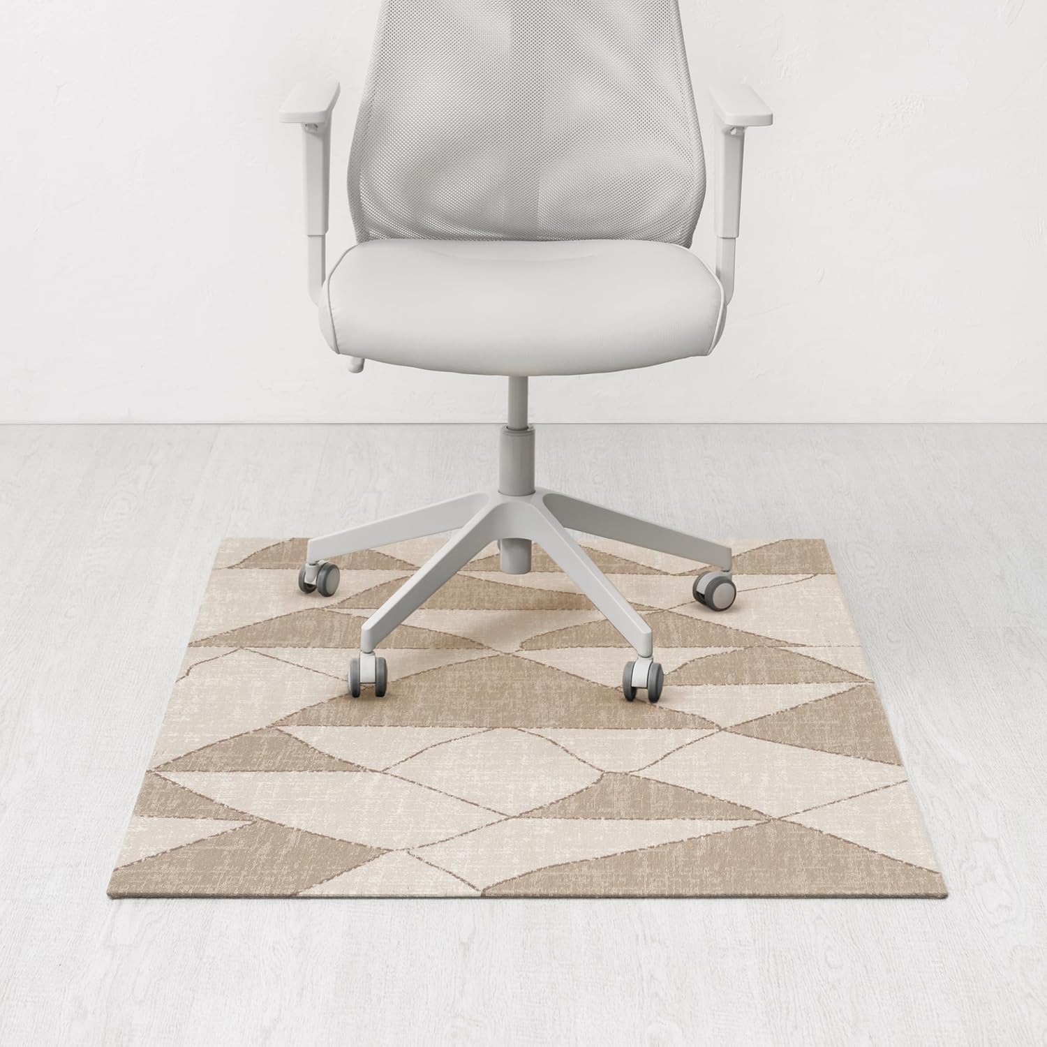 Anji Mountain Rug'd Office Chair Mat for Carpet & Hardwood Floor - Jacquard Woven, Anti-Slip Backing, Low Pile, Floor Protector Desk Chair Mat, Office Rugs for Rolling Chairs (Peaks - 36' x 48')