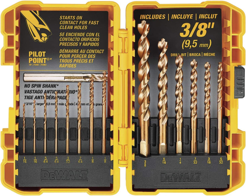 DEWALT 20V MAX* Cordless Drill/Driver Kit with Screwdriver/Drill Bit Set, 100-Piece (DCD771C2 & DWA2FTS100)