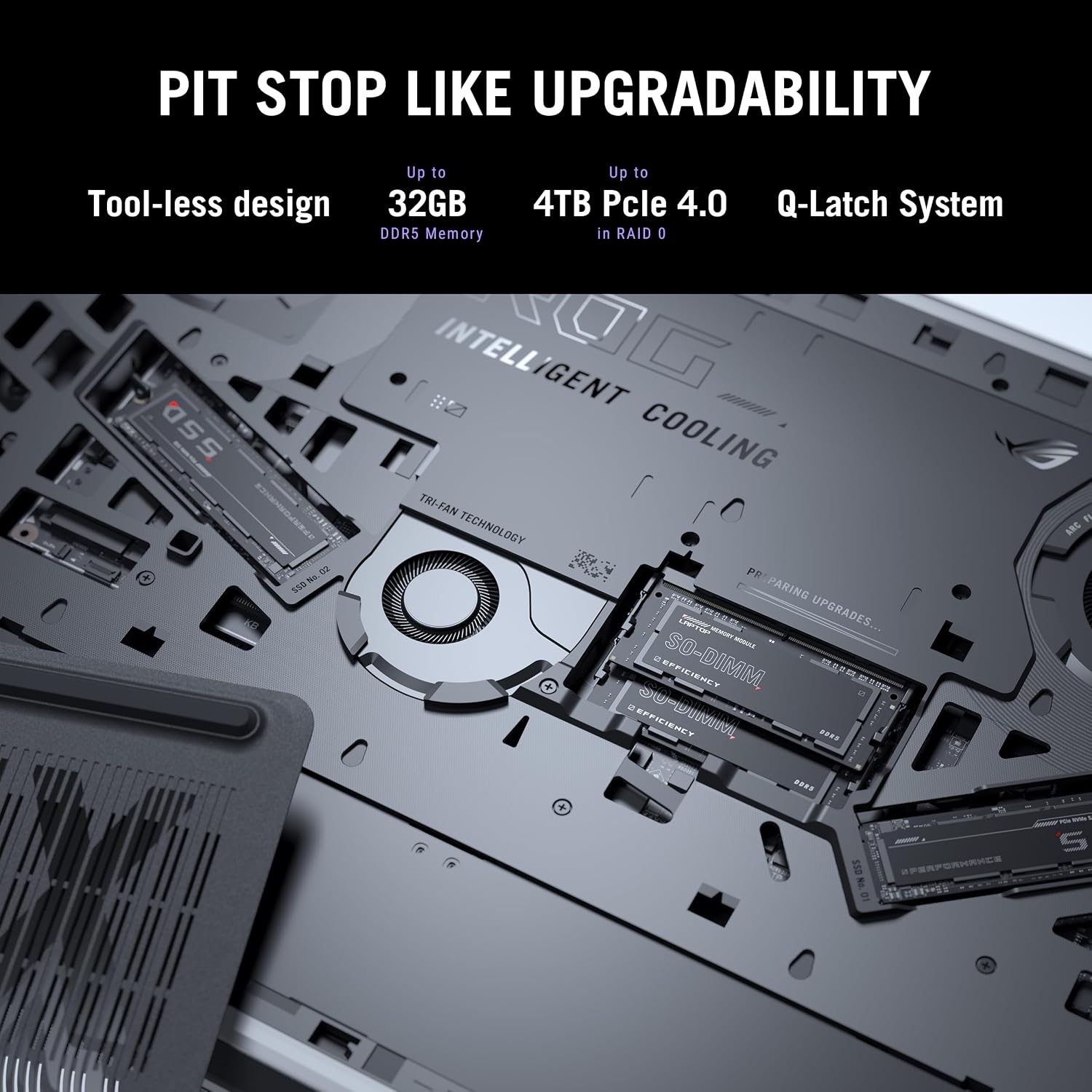 ASUS ROG Strix G16 (2025) Gaming Laptop, 16' ROG Nebula 16:10 2.5K 240Hz/3ms, NVIDIA® GeForce RTX™ 5070Ti, Intel® Core™ U9 HX, 32GB, 1TB, G615LR-DS96-CA