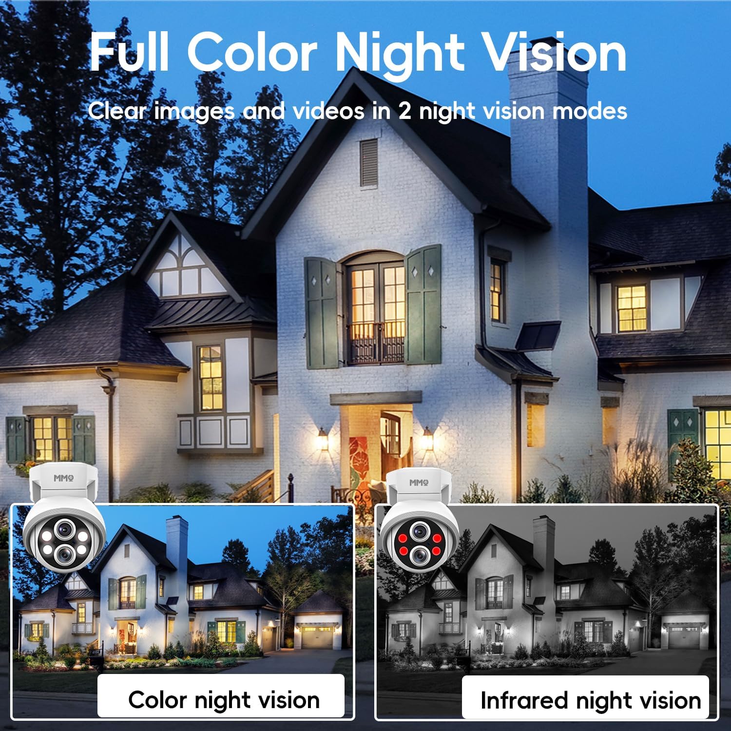 【Wireless Pro,10X Zoom】Wireless Security Camera System with 10.1inch LCD Monitor,5G/2.4G,4PCS 2K Dual Lens Outdoor Security Cameras with 1TB HDD,10CH, PTZ,Auto Tracking, Color Night Vision, 2-Way Talk