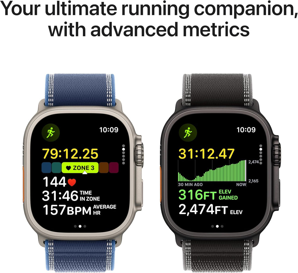 Apple Watch Ultra 3 [GPS + Cellular 49mm] Running & Multisport Smartwatch w/Rugged Titanium Case w/Natural Titanium Milanese Loop - S. Satellite Communications, Advanced Health & Fitness Tracking