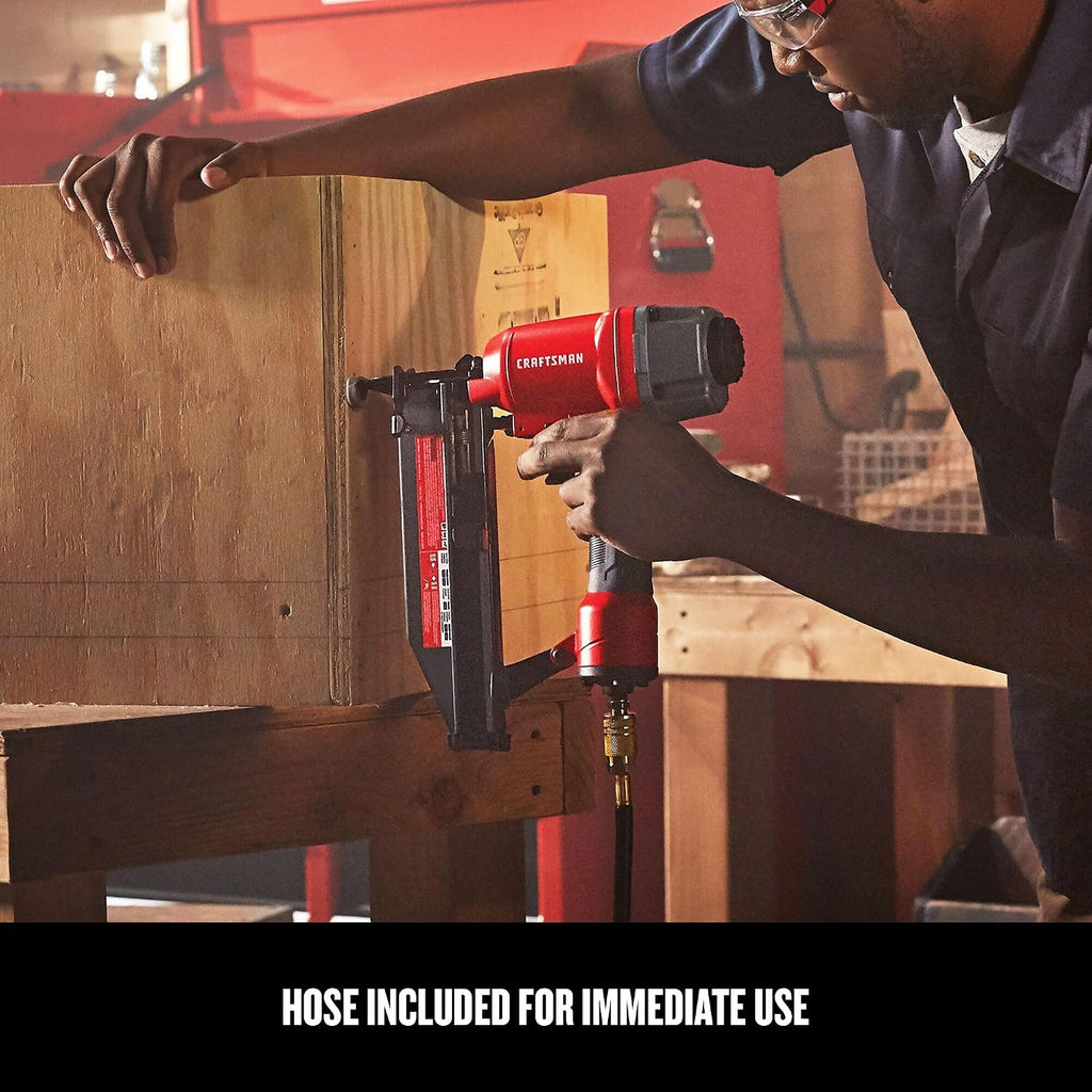 CRAFTSMAN Brad Nailer and Air Compressor Combo Kit With Hose (CMEC1KIT18)