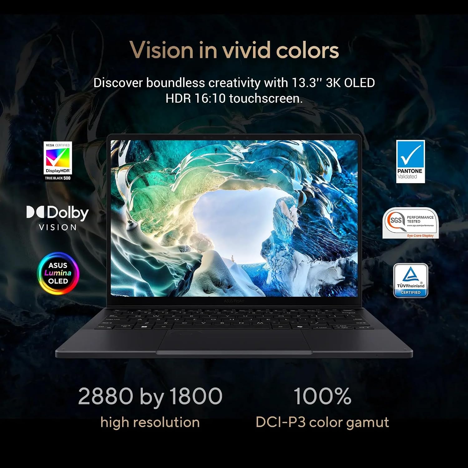 ASUS ProArt PX13 (Replace P16) 2-in-1 AI Laptop 13.3' Touch OLED 3K 500 nits Display (Ryzen AI 9 HX 370, RTX 4050, 32GB LPDDR5X, 2TB SSD, Backlit KYB, WiFi 7, BT 5.4, Win11P) w/DKZ USB Port Expander