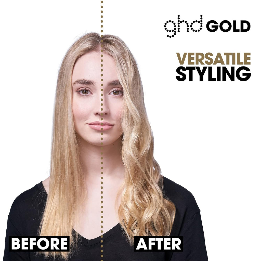 ghd Gold ― 1' Flat Iron Hair Straightener | Professional Ceramic Hair Straightening Styling Tool for Stronger Hair & More Color Protection