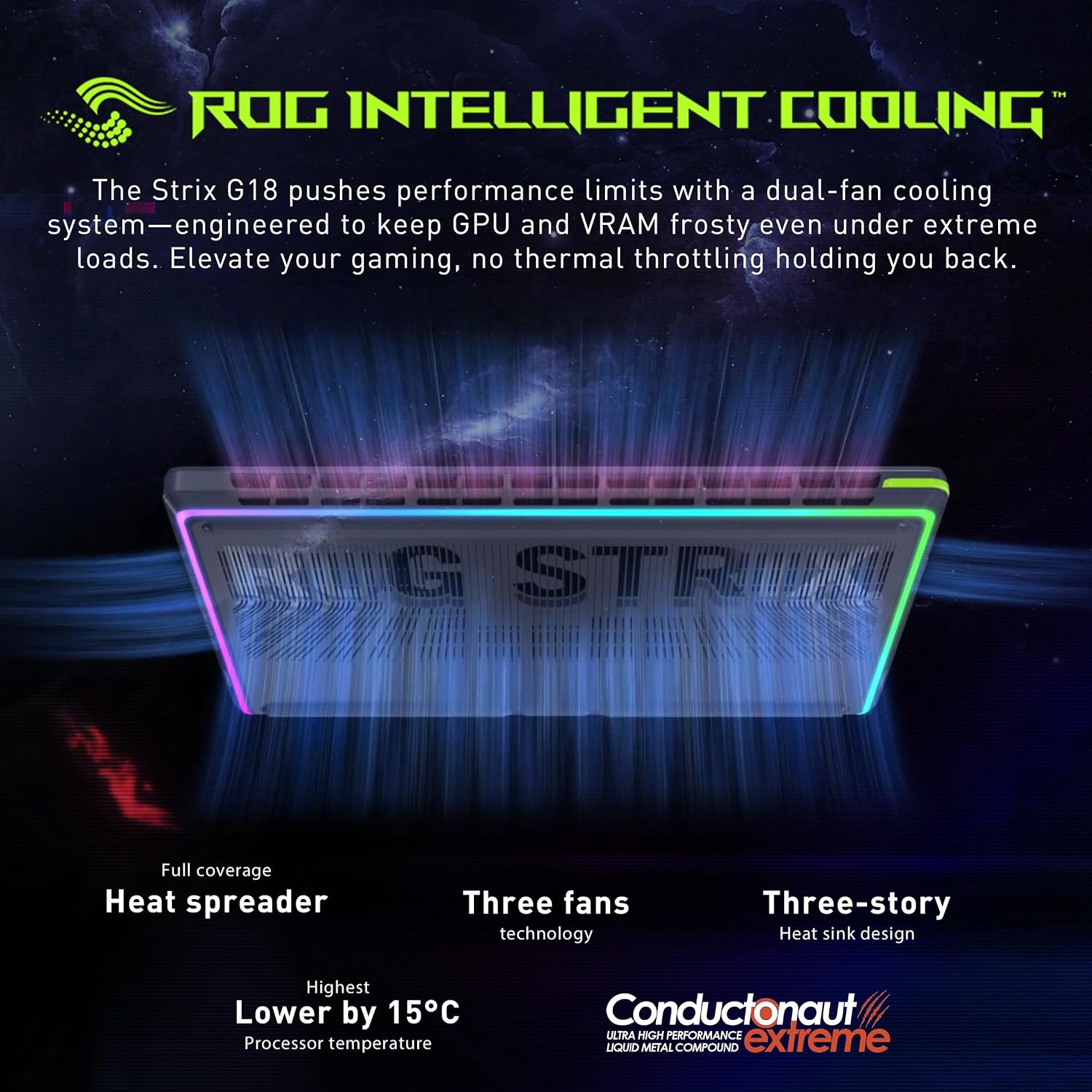 ASUS ROG Strix G18 18' WQXGA 240Hz Gaming Laptop, GeForce RTX 5070 8GB, Intel Ultra 9 275HX, 32GB DDR5, 2TB Storage (1TB SSD + 1TB Docking Station Set), Backlit Keyboard, IR Camera, Win11 Pro, Gray