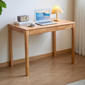 40'x24' Solid Wood Desk with Drawers,Wood Writing Desk for Small Spaces, Home Office Desks for Work, Gaming Study PC Desk for Bedroom, Student Computer Desks(Natural Wood Color, 40 inch)