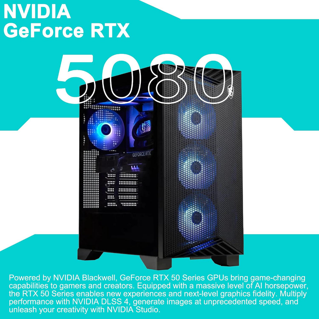 msi Aegis R2 AI 2nd Gaming Desktop Intel 24-core Ultra 9 285 64GB RAM 2TB SSD GeForce RTX 5080 (Up to 1801 Tops) 360mm Liquid Cooler 5Gb LAN Wi-Fi7 850W 80+ Gold PSU Win11 ICP Hub