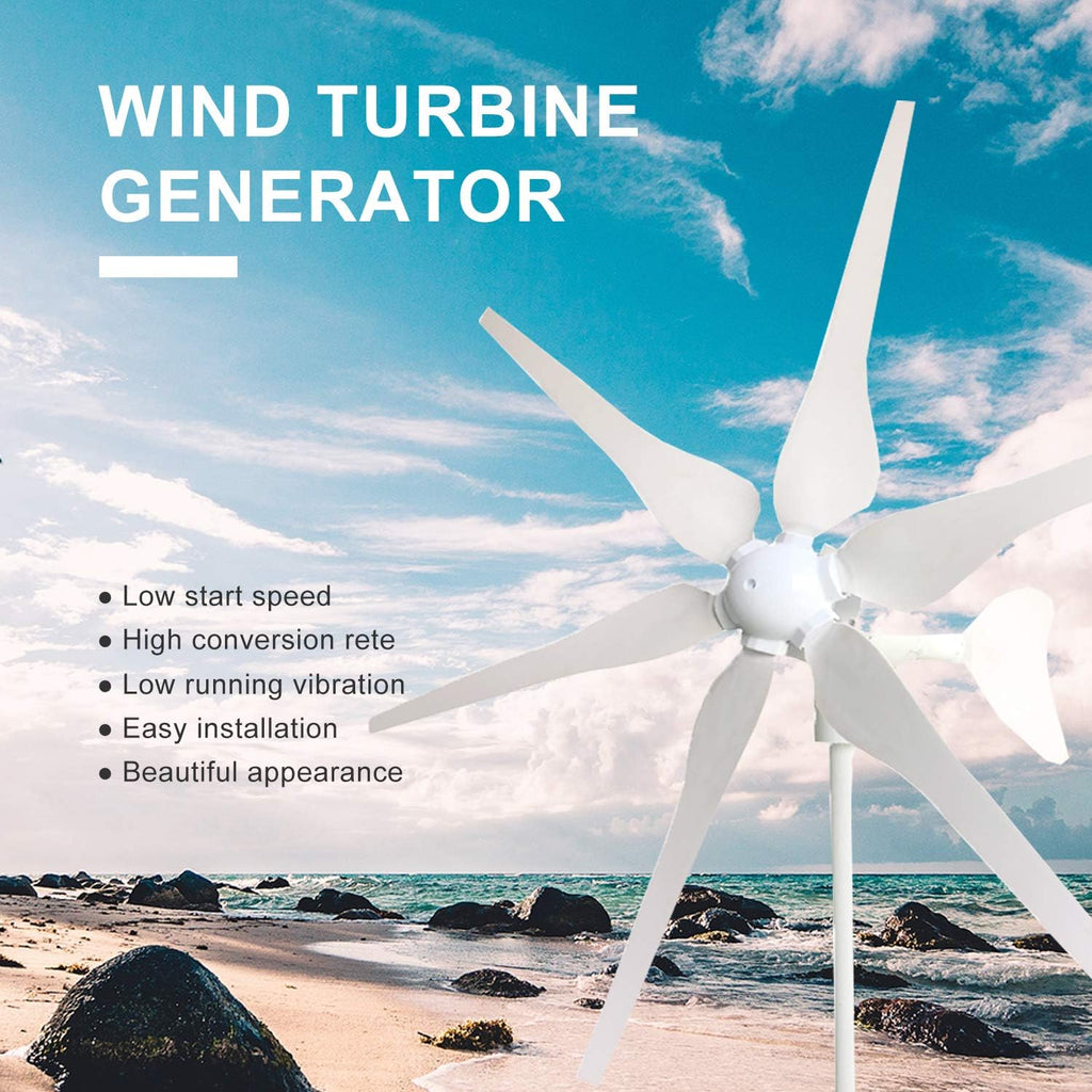 1000W Wind Turbine Generator Kit with 1000W Inverter: 5pcs 120W Flexible Solar Panel/400W 12V Wind Turbine/Solar Charge Controller/Wind Regulator/Cable/Connectors