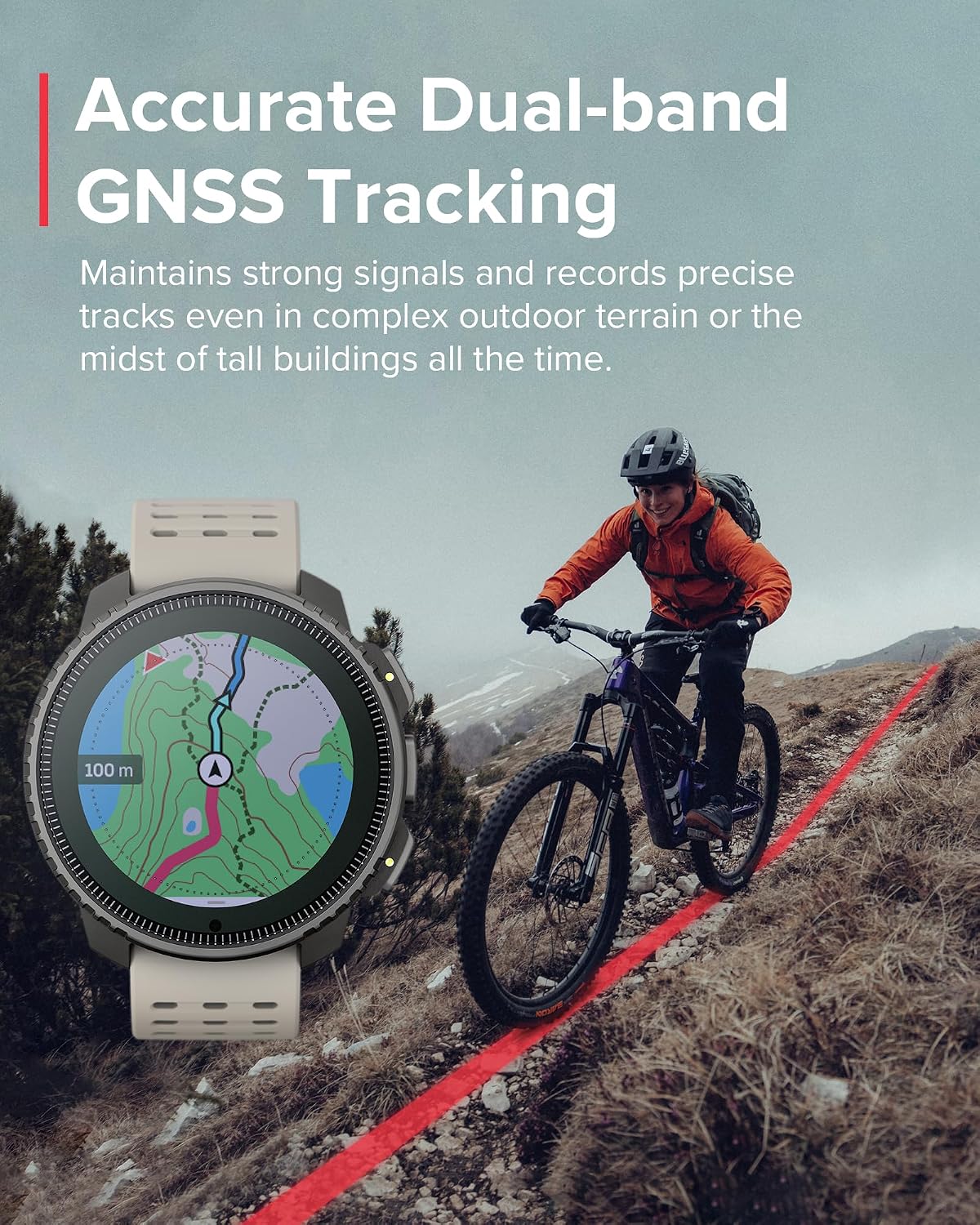 SUUNTO Vertical GPS Adventure Watch, Activity Tracker w/Dual-Band GNSS & Offline Maps, Supports 95+ Sports, Training Metrics & Recovery Insights, Solar Charging Opt. for 1yr Daily Use